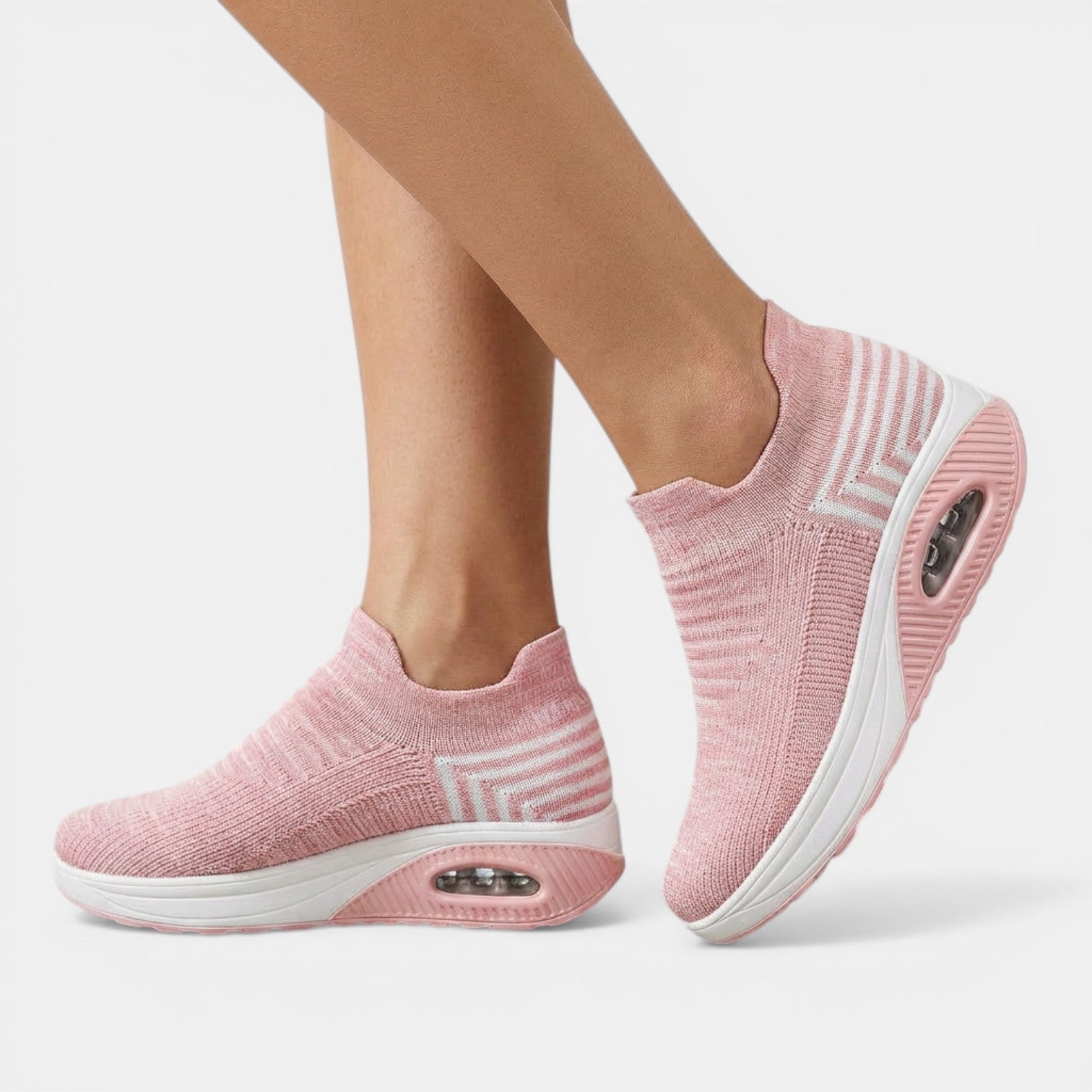 Aurazio Sneakers Slip-On Ortopediche Tomaia Elastica per Donna
