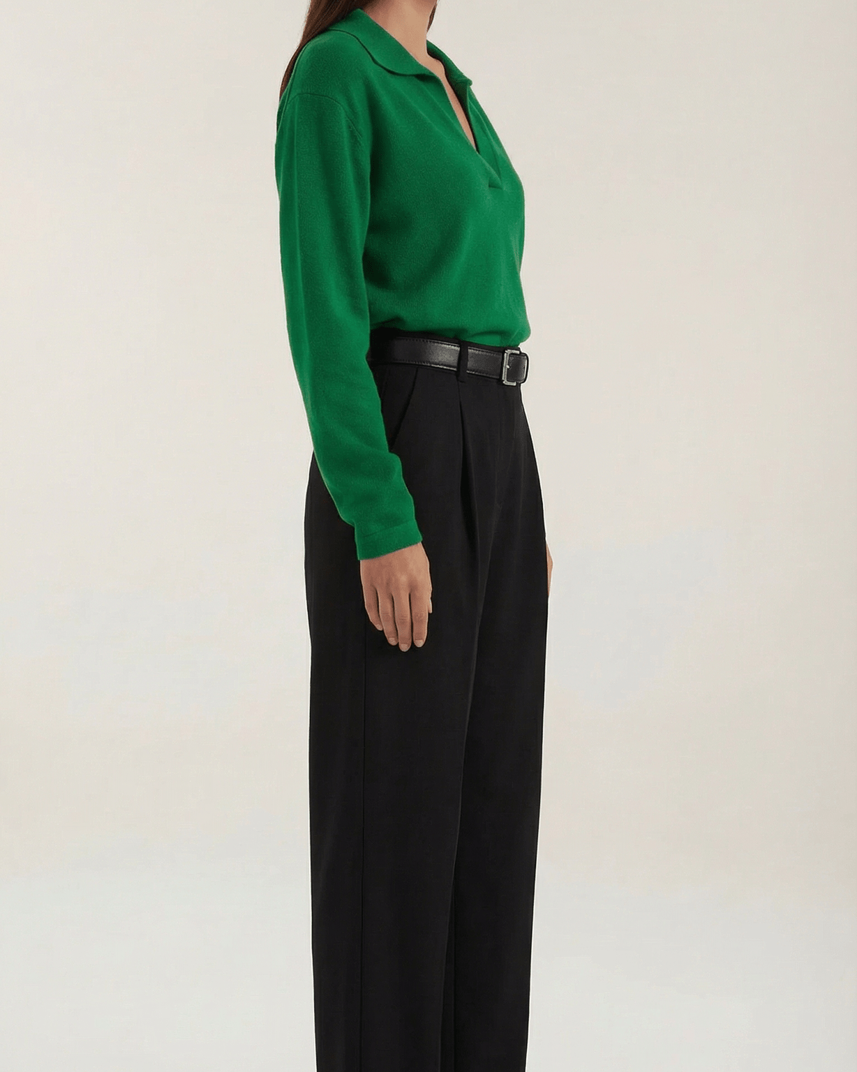 Aurazio Maglione Polo a V Casual da Donna