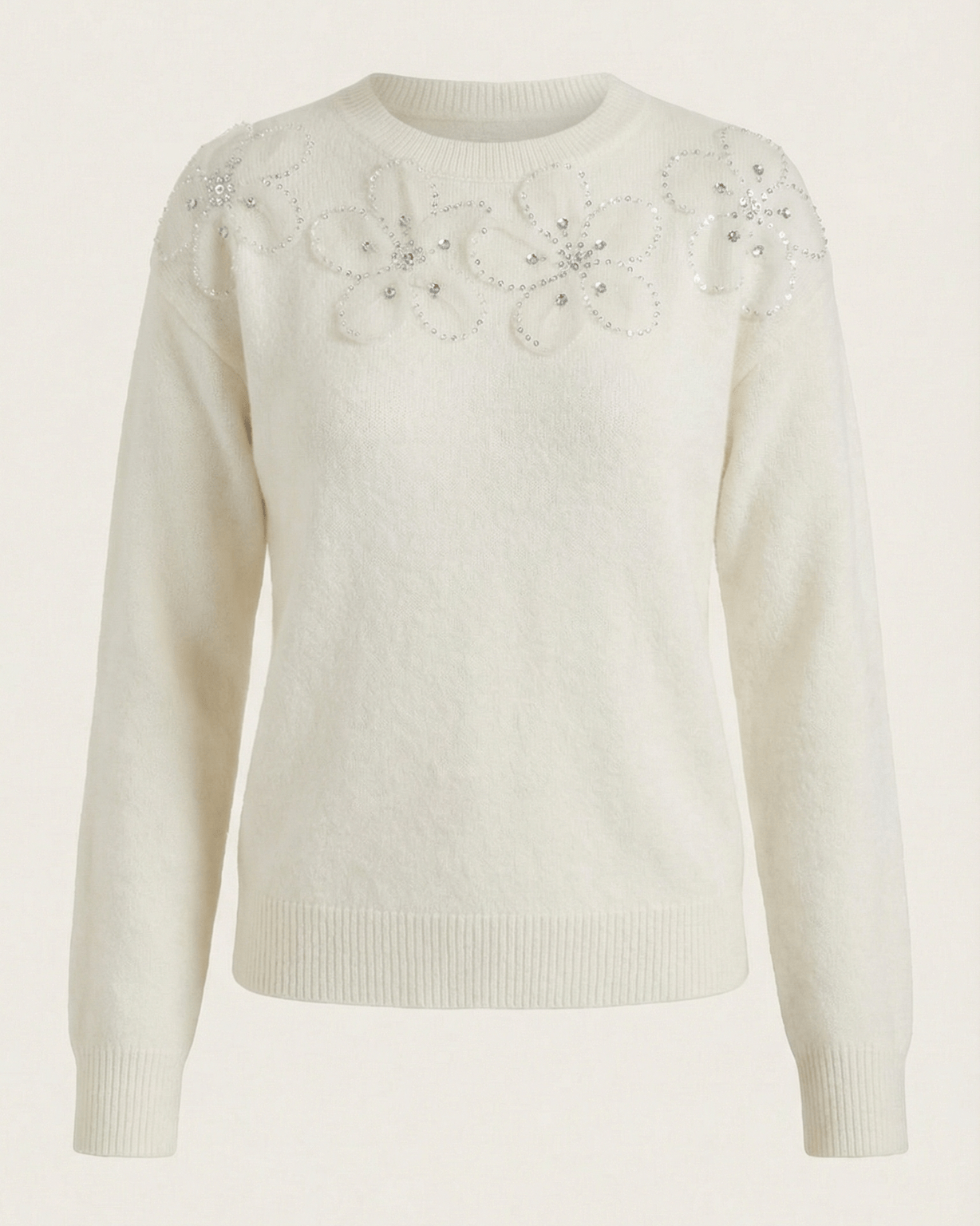 Aurazio Maglione Con Dettaglio Floreale Per Donna