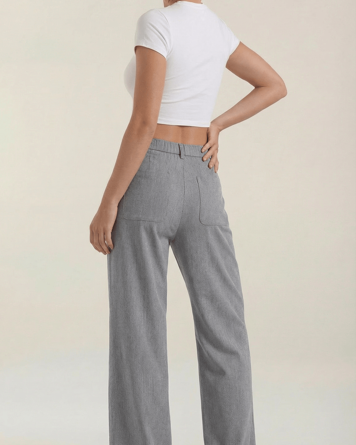 Aurazio Pantaloni in Velluto a Coste da Donna