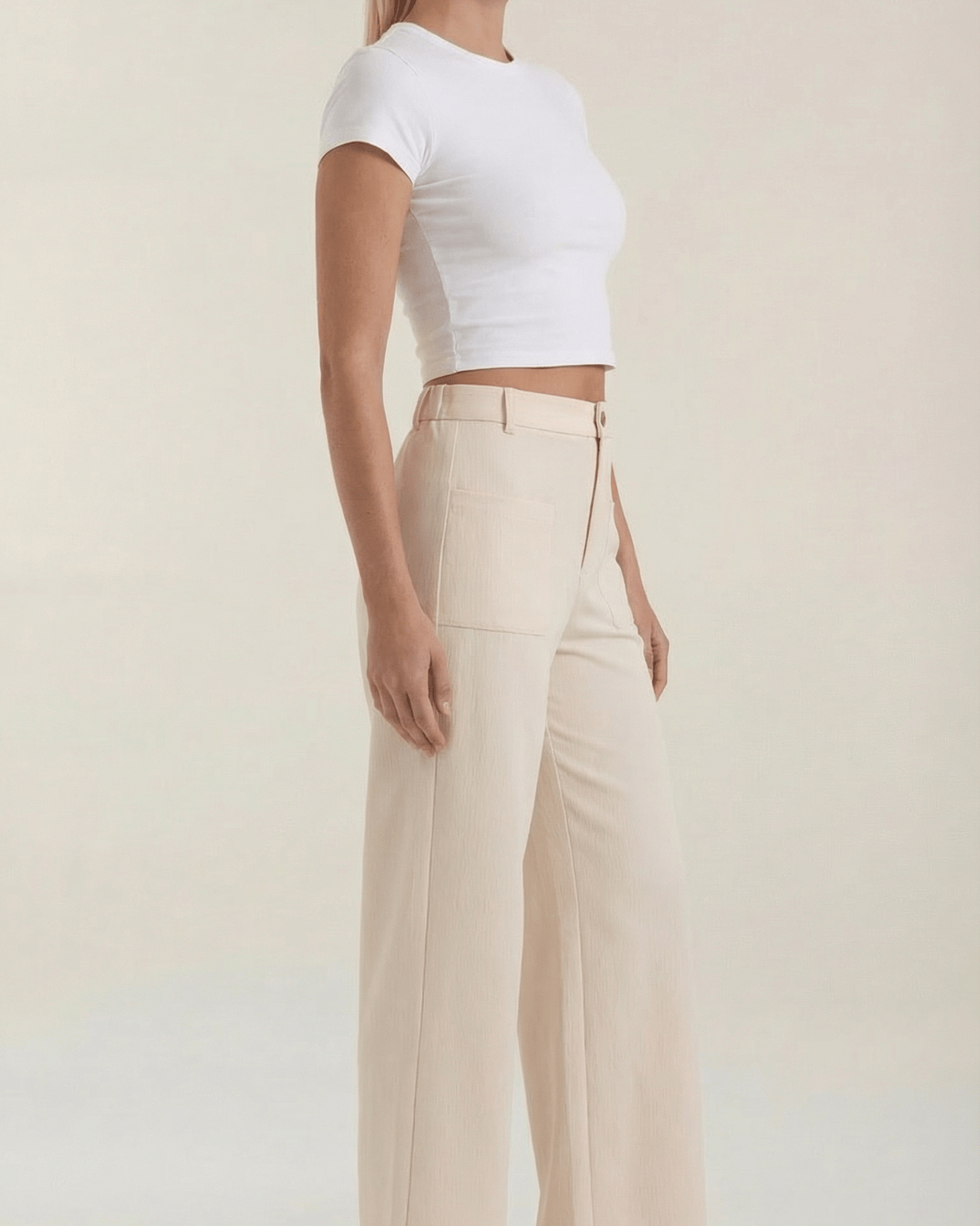 Aurazio Pantaloni in Velluto a Coste da Donna