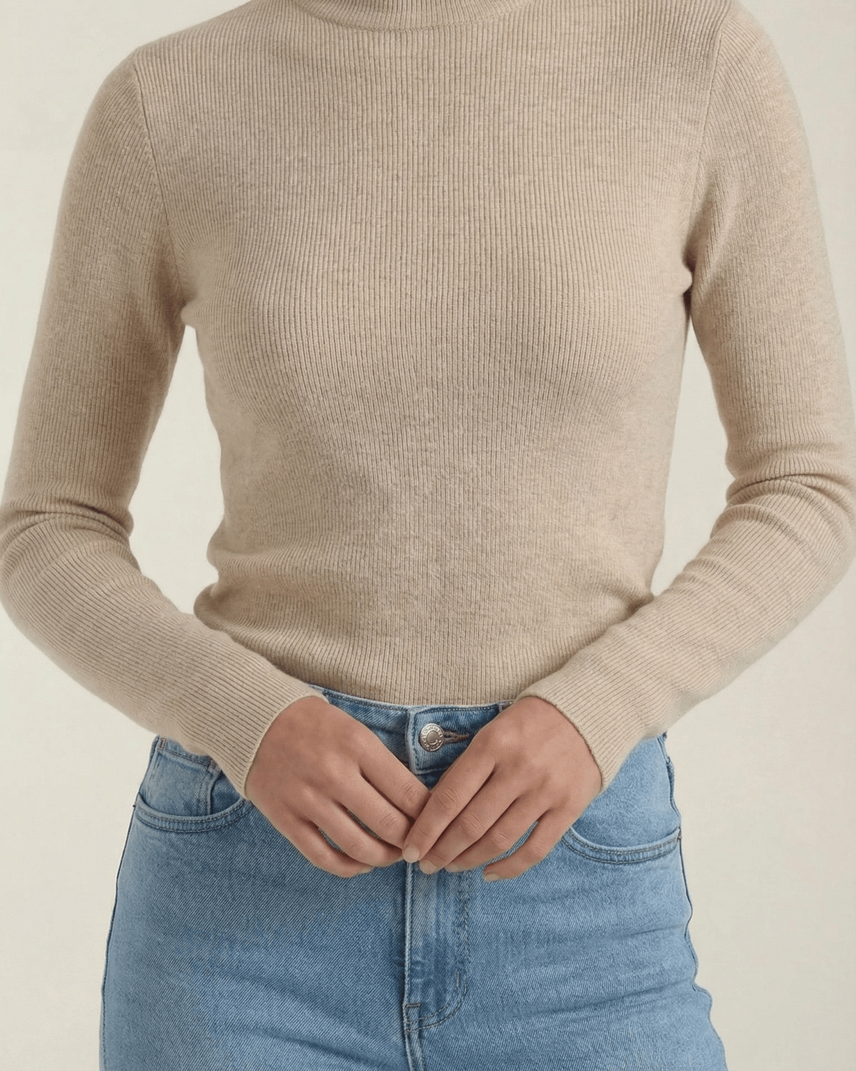 Aurazio Maglia con Collo Alto da Donna