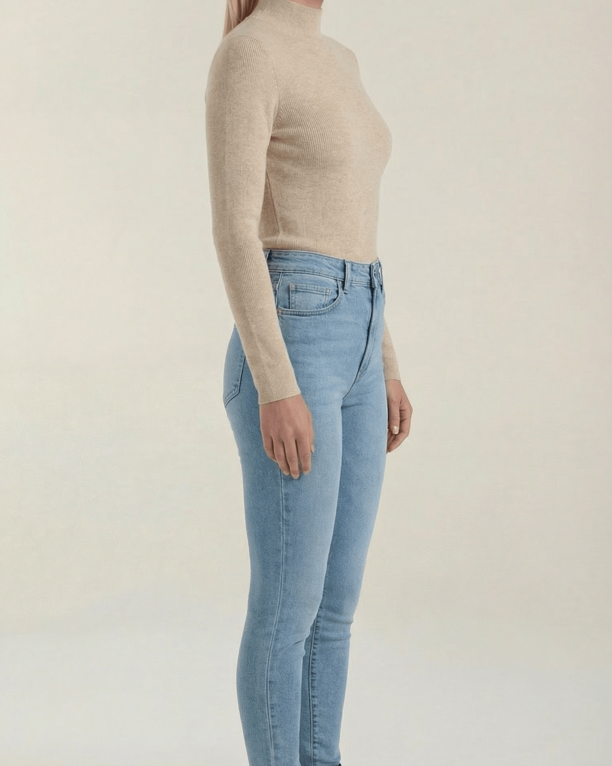 Aurazio Maglia con Collo Alto da Donna