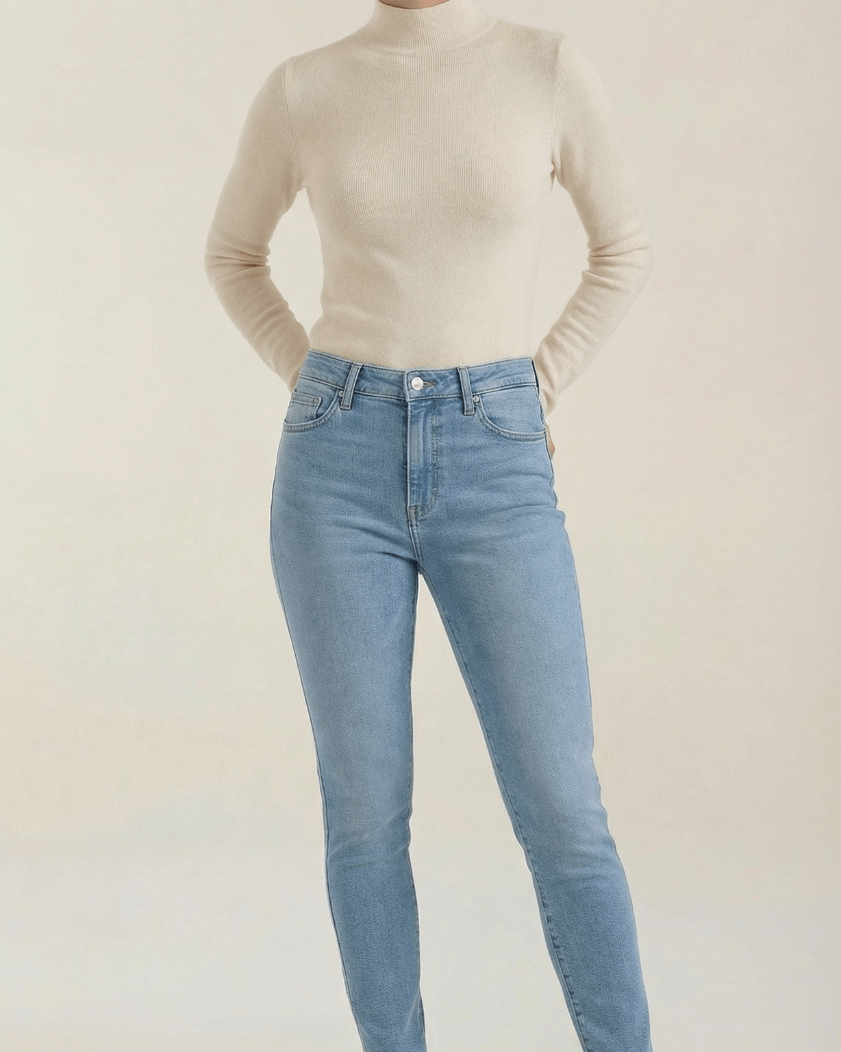 Aurazio Maglia con Collo Alto da Donna