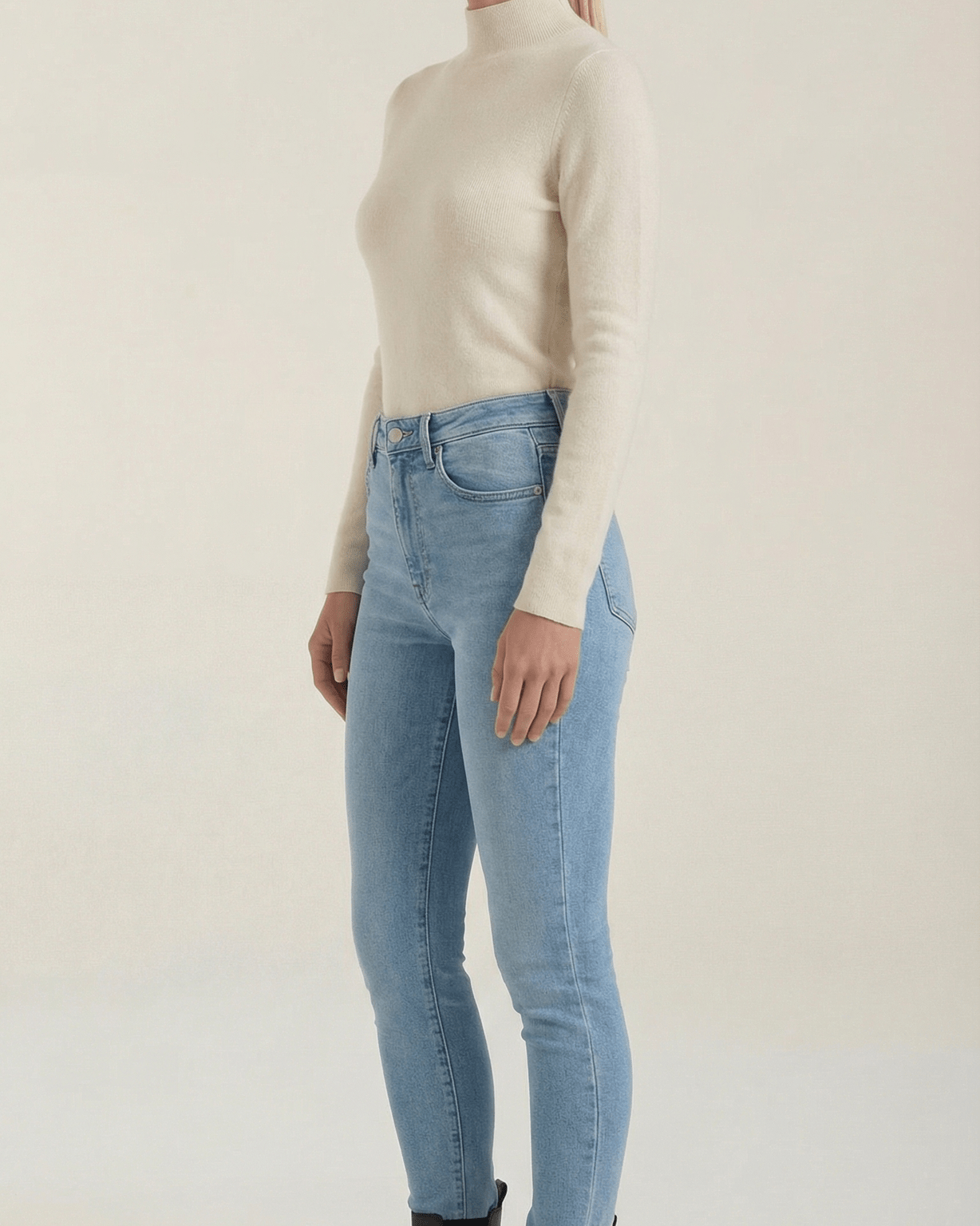 Aurazio Maglia con Collo Alto da Donna