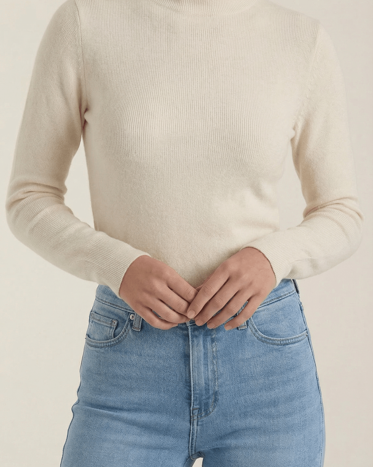 Aurazio Maglia con Collo Alto da Donna