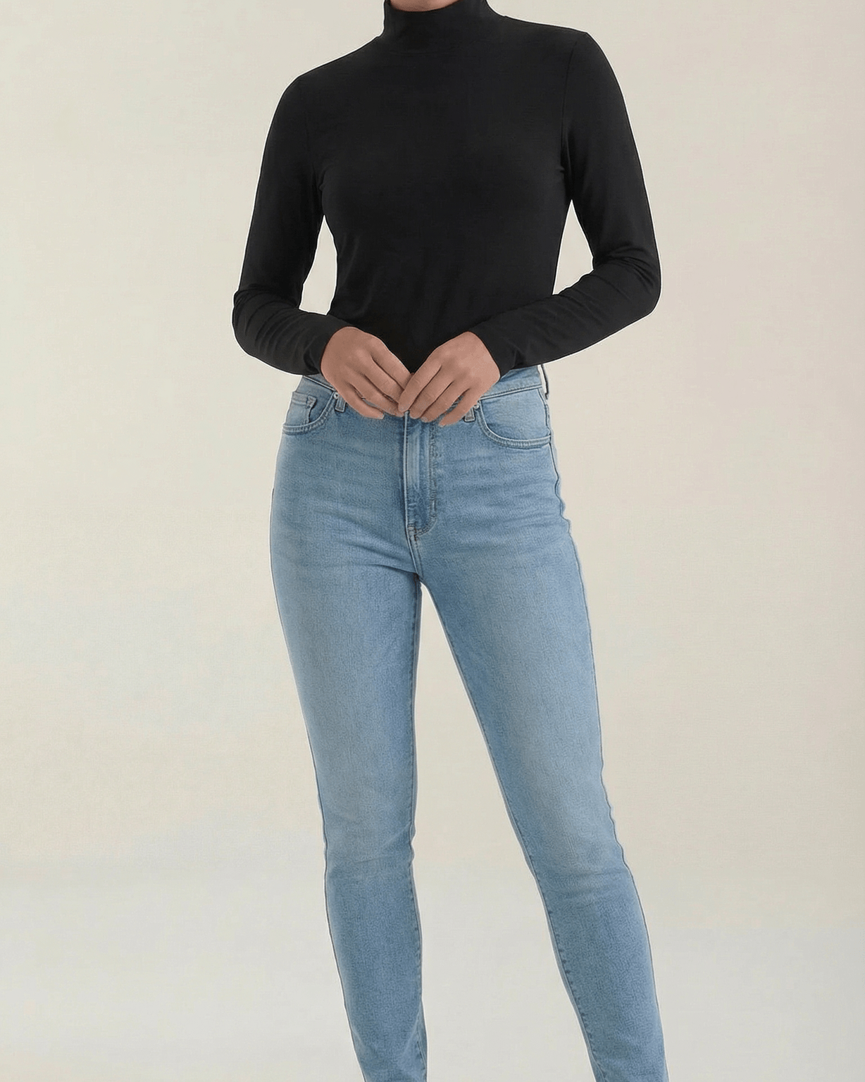 Aurazio Maglia con Collo Alto da Donna