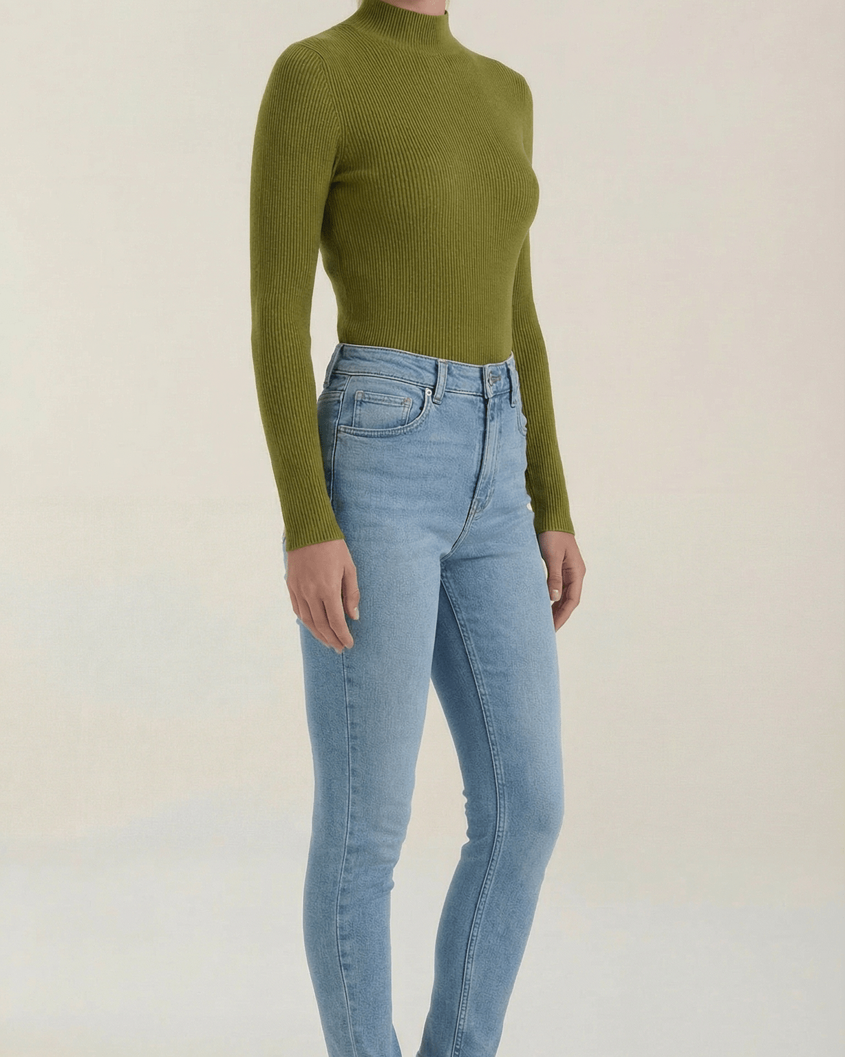 Aurazio Maglia con Collo Alto da Donna