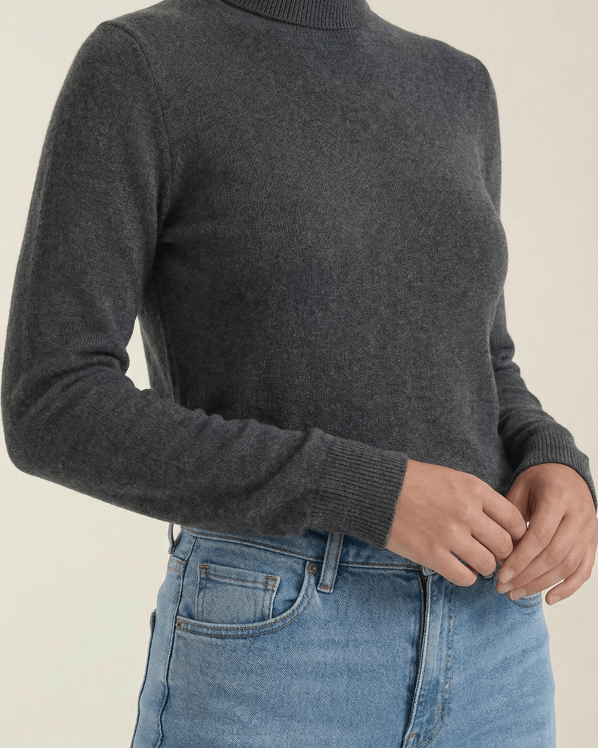 Aurazio Maglia con Collo Alto da Donna