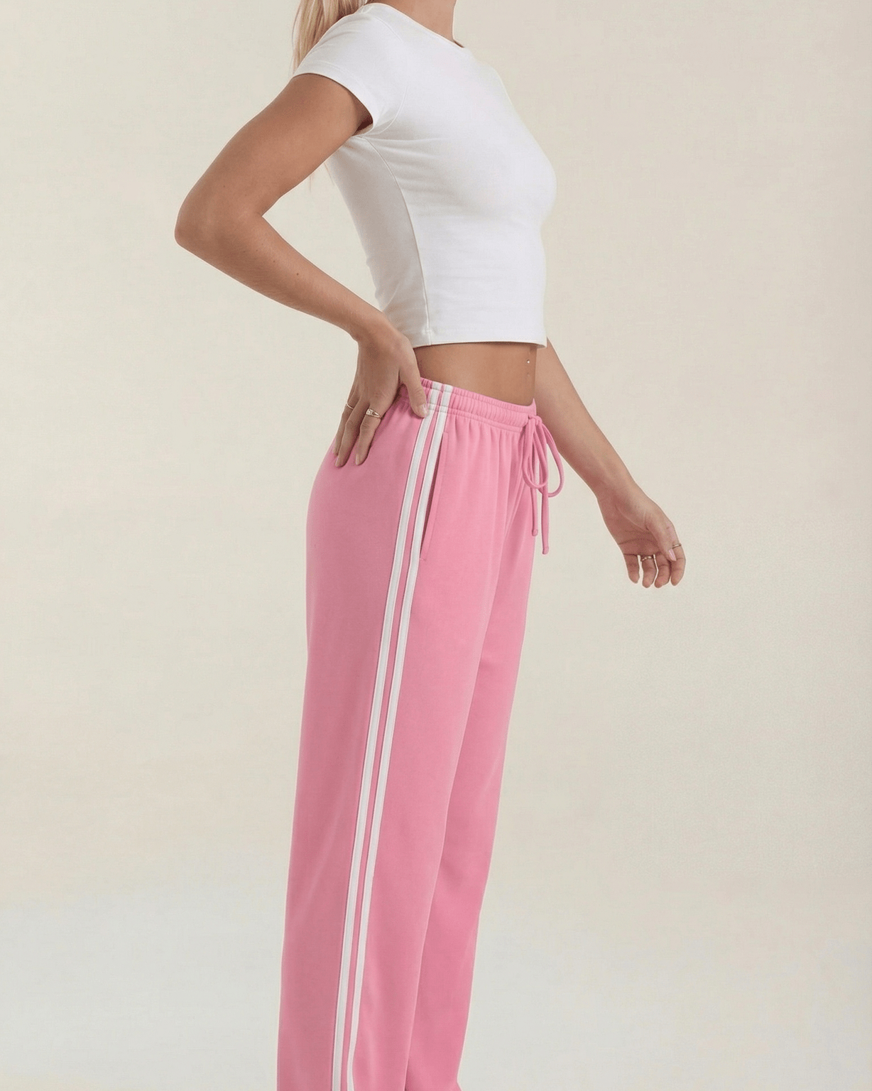 Aurazio Pantaloni Sportivi a Gamba Larga per Donna