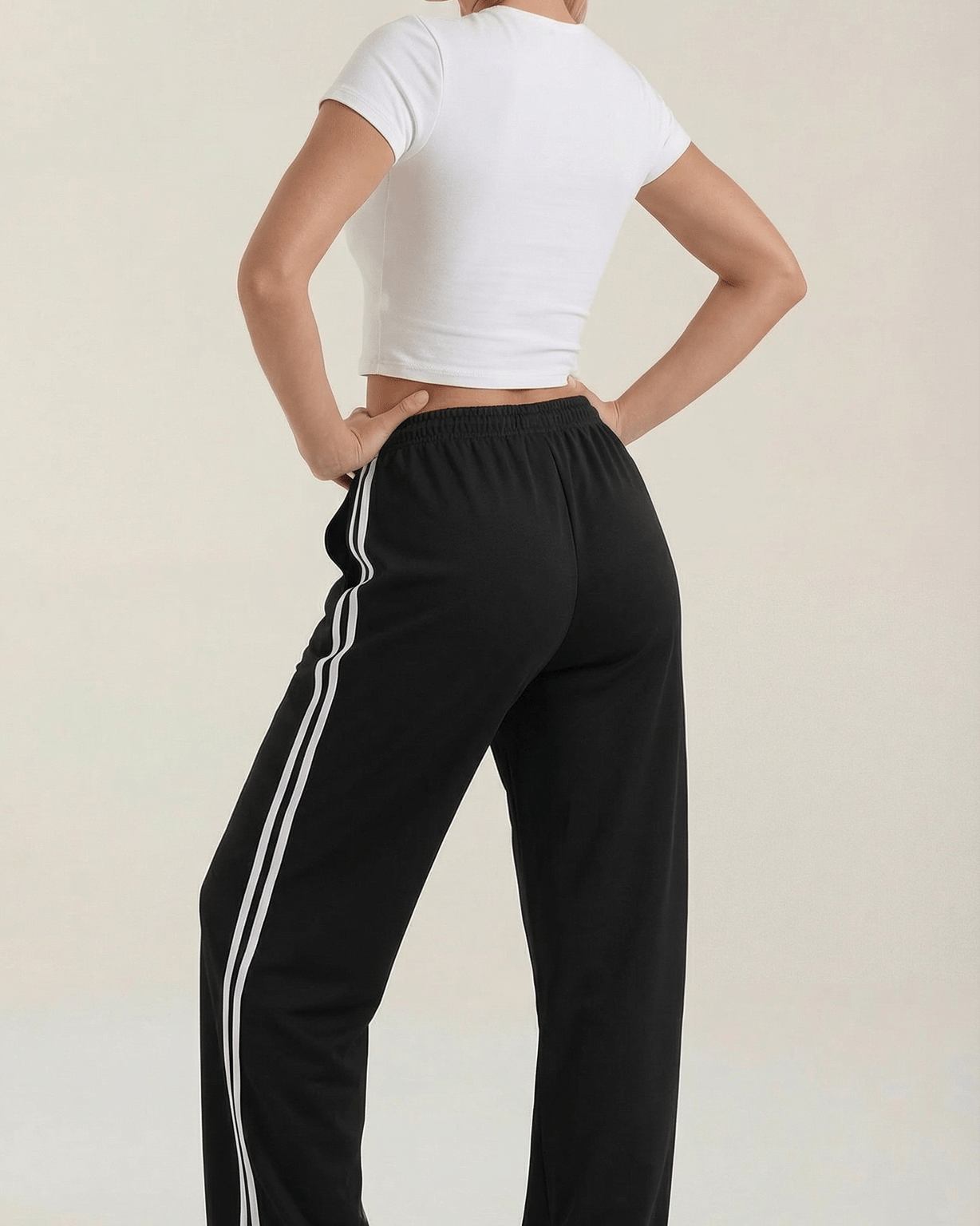 Aurazio Pantaloni Sportivi a Gamba Larga per Donna