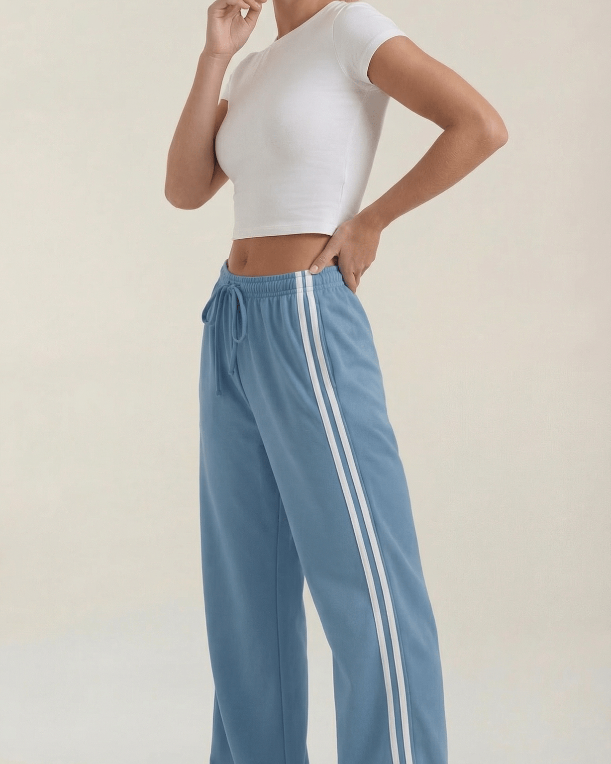 Aurazio Pantaloni Sportivi a Gamba Larga per Donna