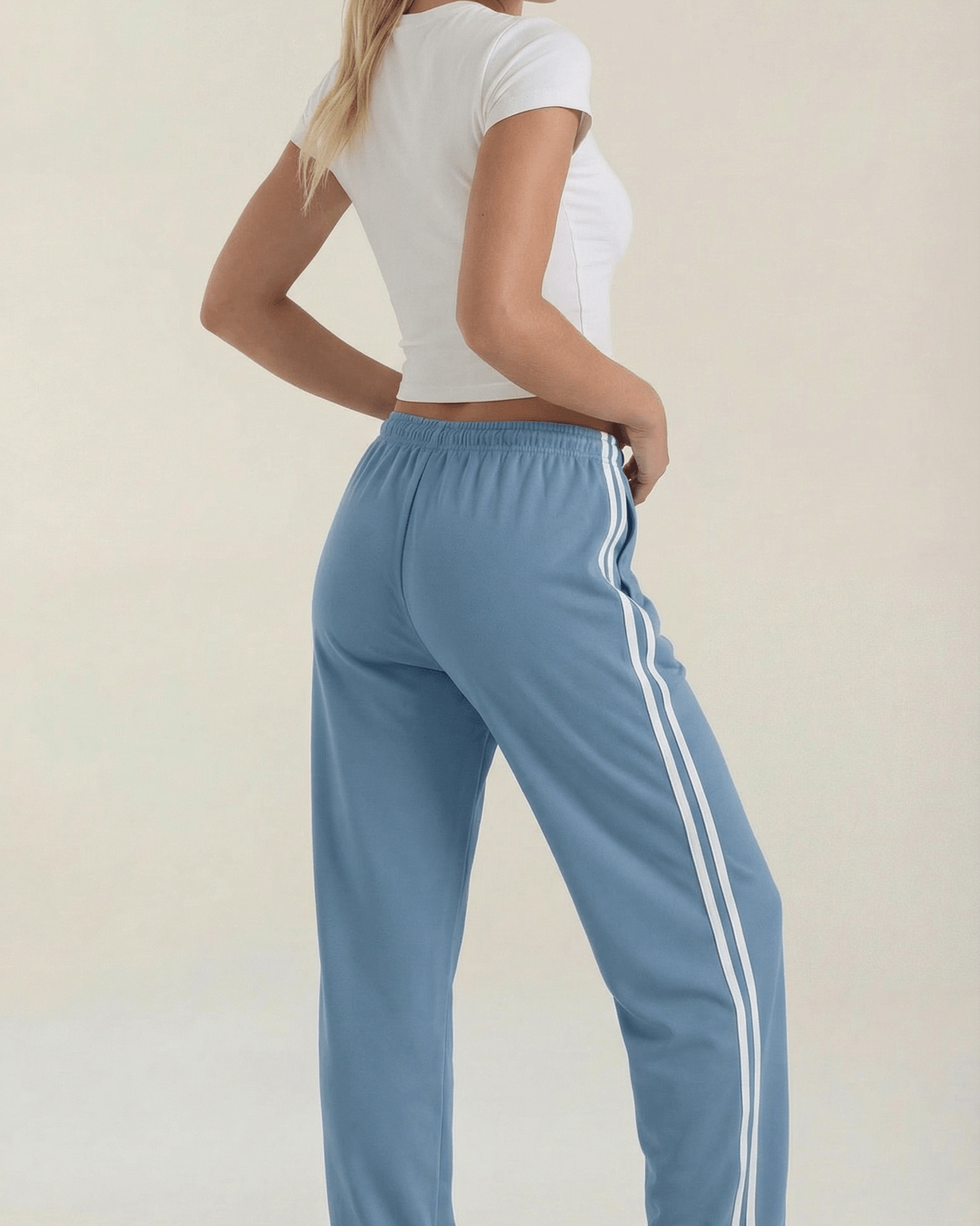 Aurazio Pantaloni Sportivi a Gamba Larga per Donna