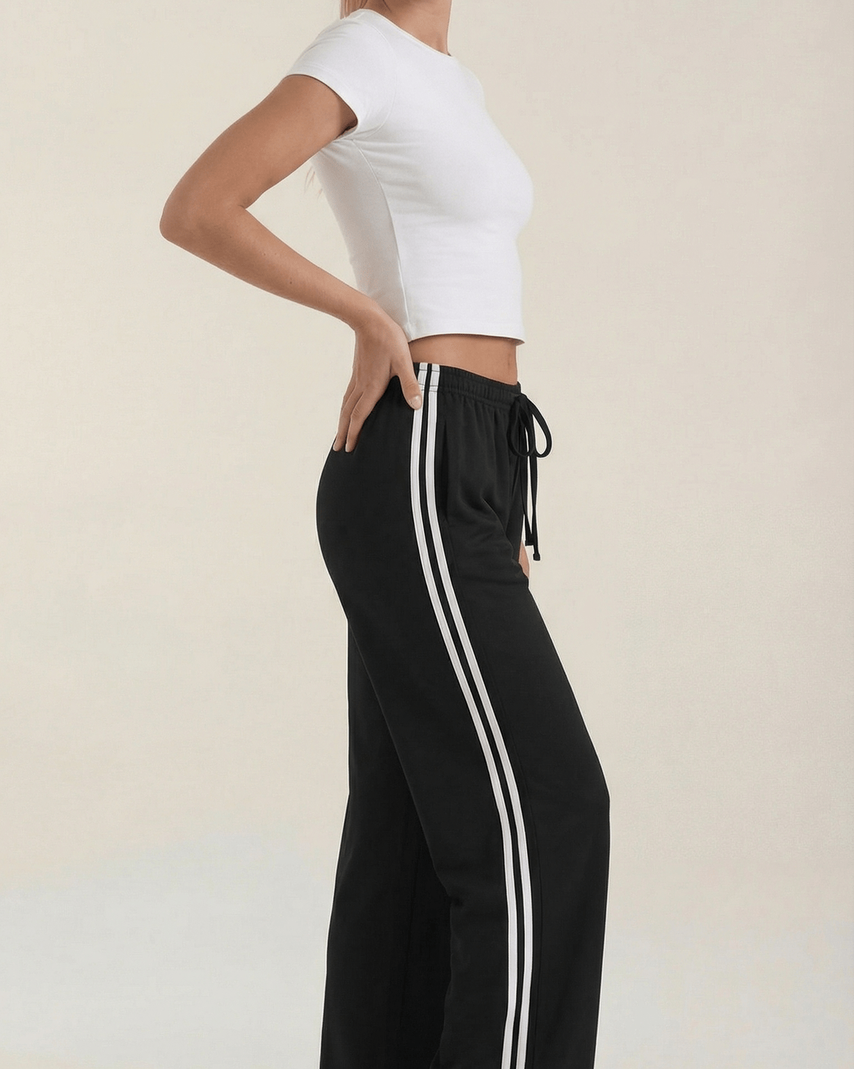 Aurazio Pantaloni Sportivi a Gamba Larga per Donna