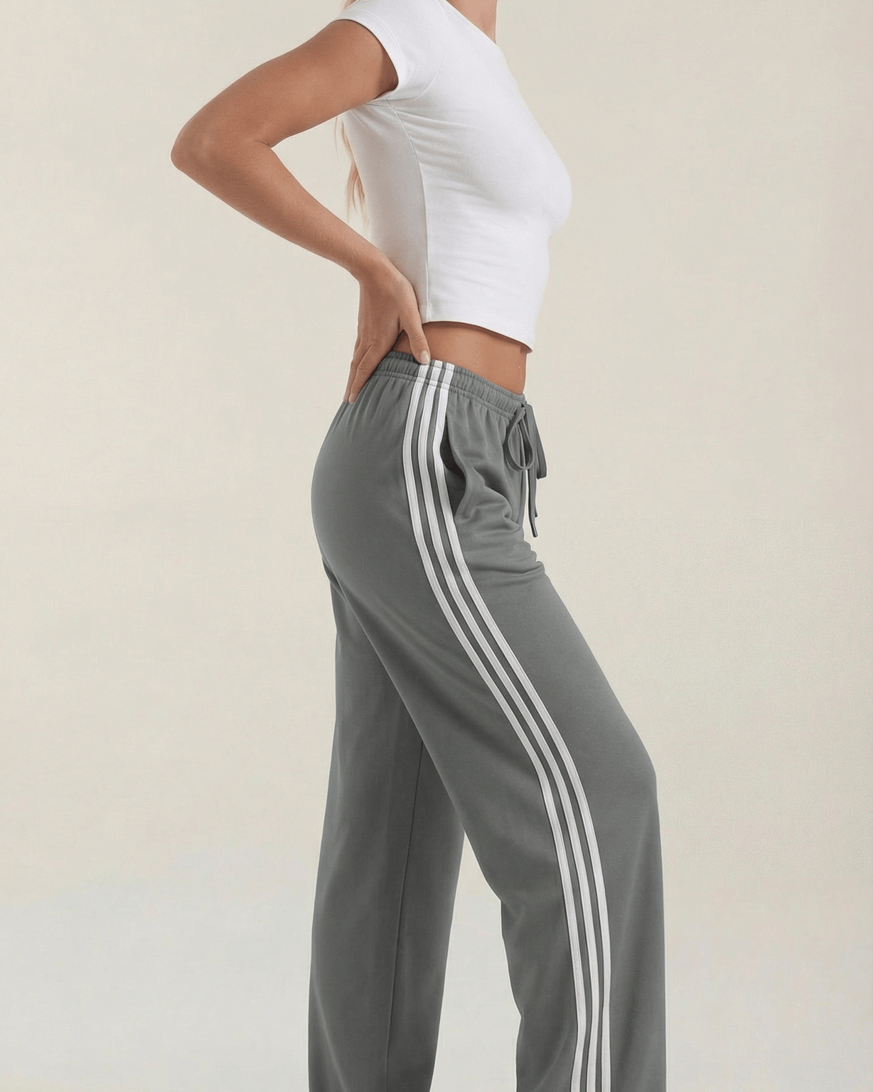 Aurazio Pantaloni Sportivi a Gamba Larga per Donna