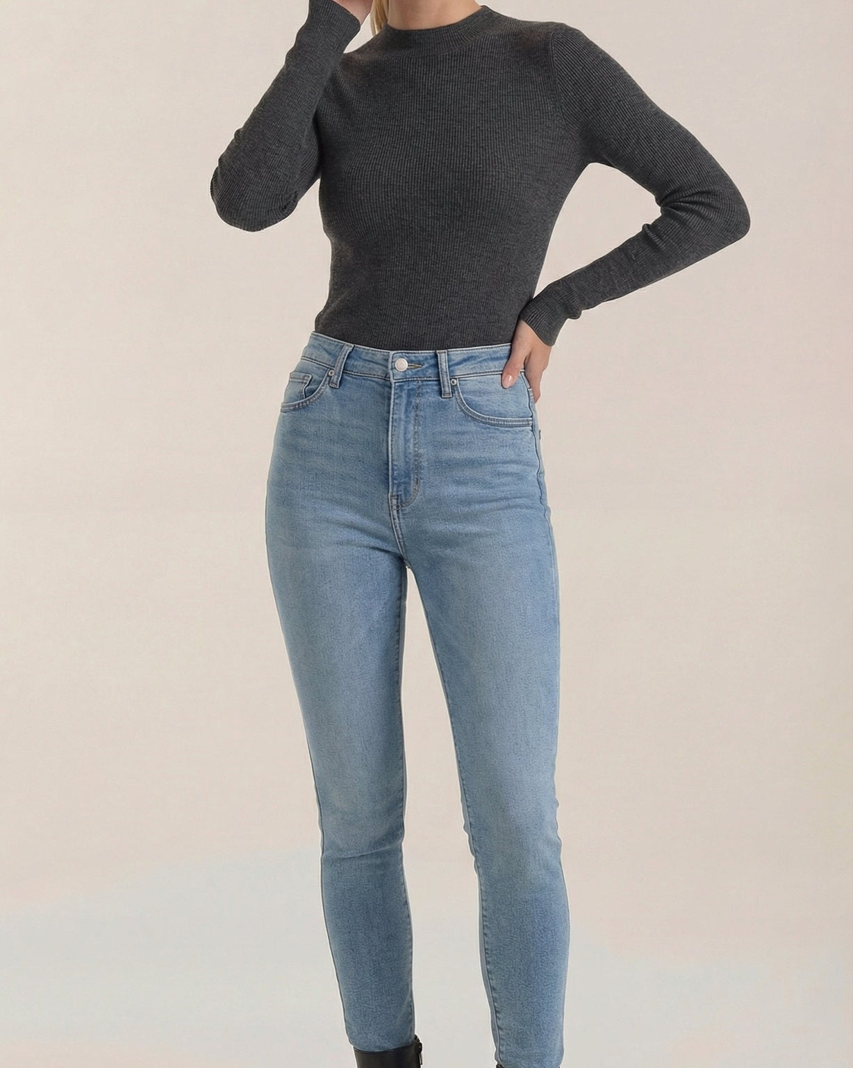 Aurazio Maglia con Collo Alto da Donna