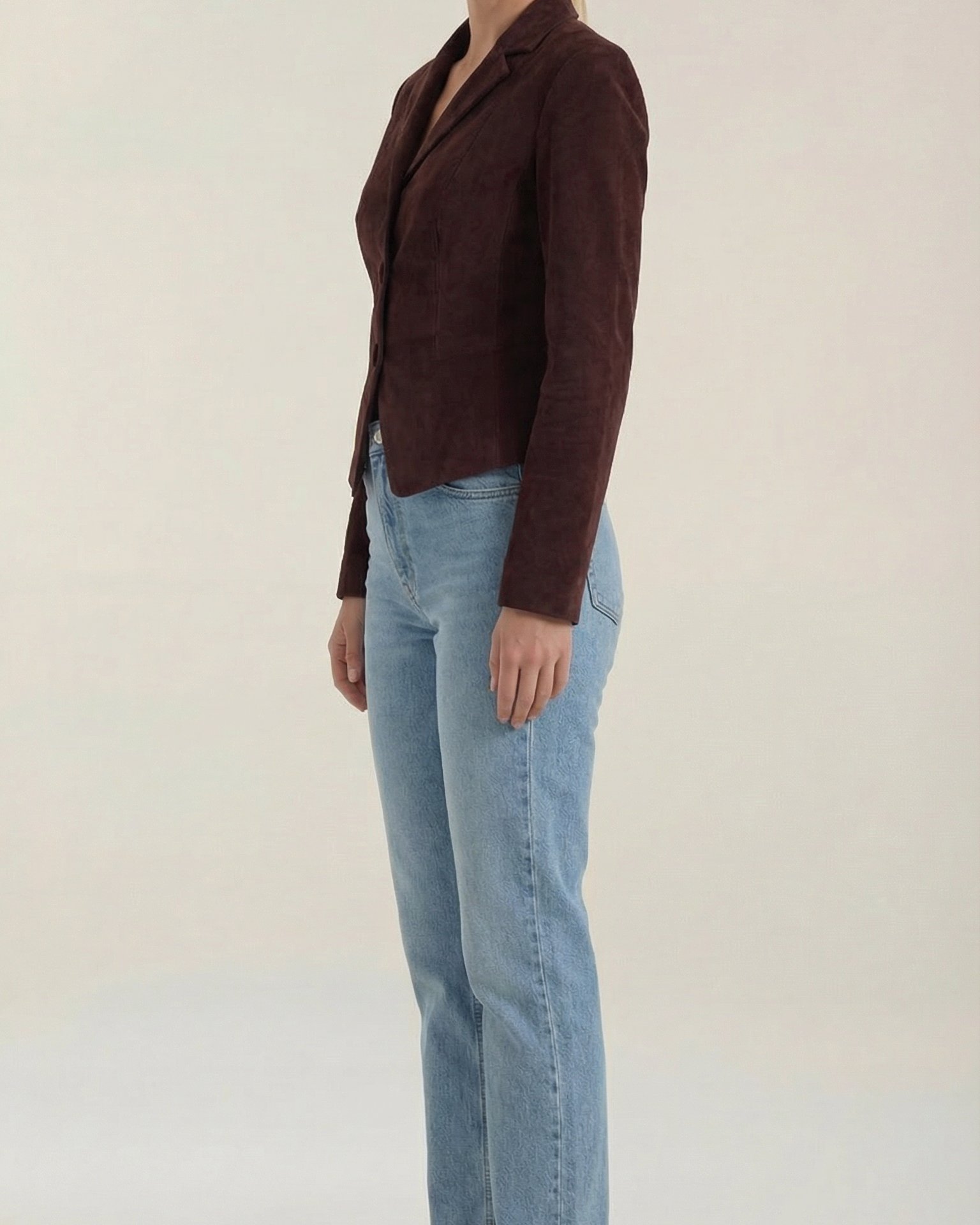Giacca Donna Blazer in Velluto con Bottoni Morbida Elegante