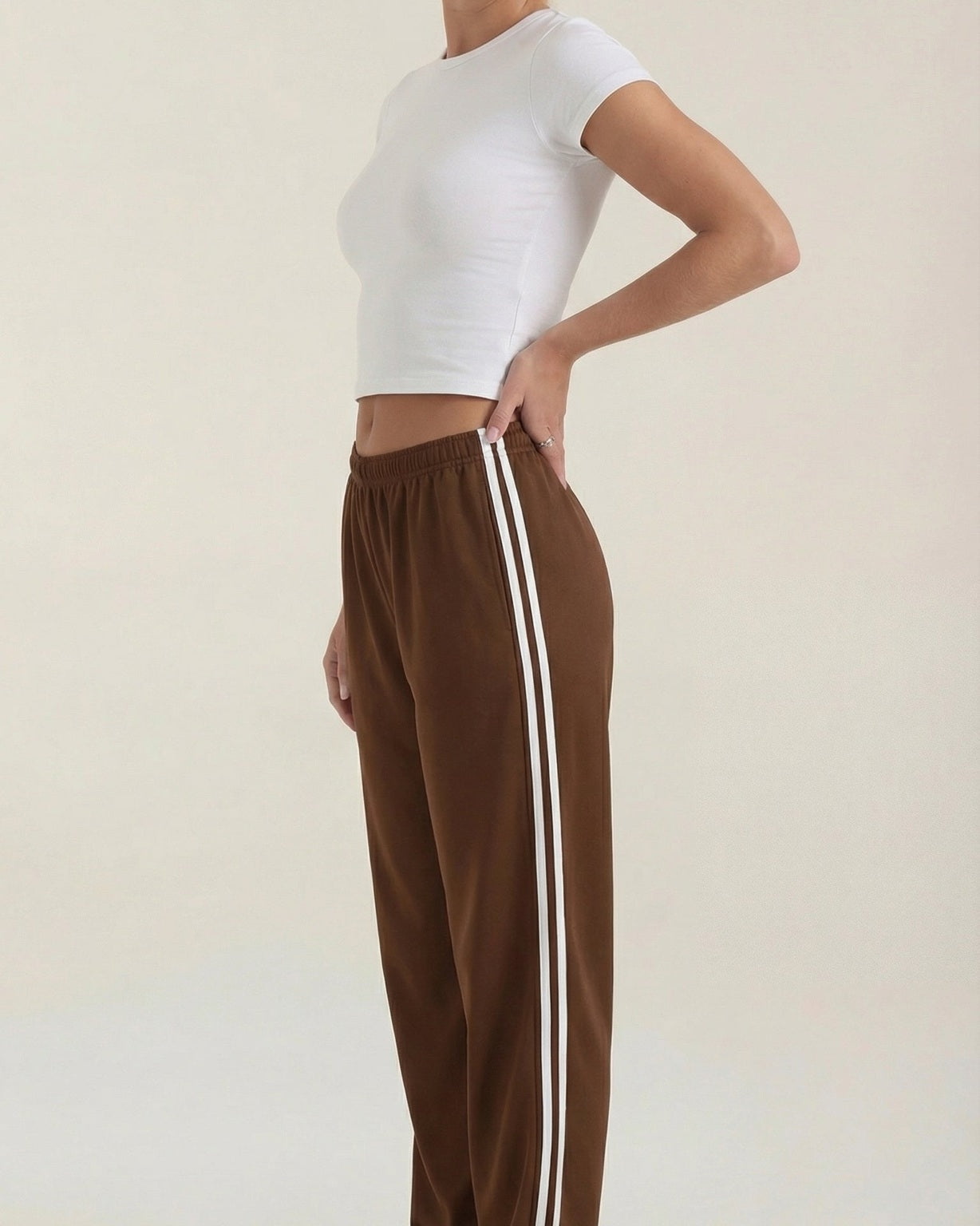 Aurazio Pantaloni Sportivi a Gamba Larga per Donna