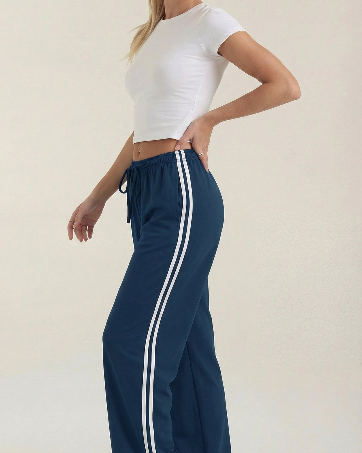 Aurazio Pantaloni Sportivi a Gamba Larga per Donna