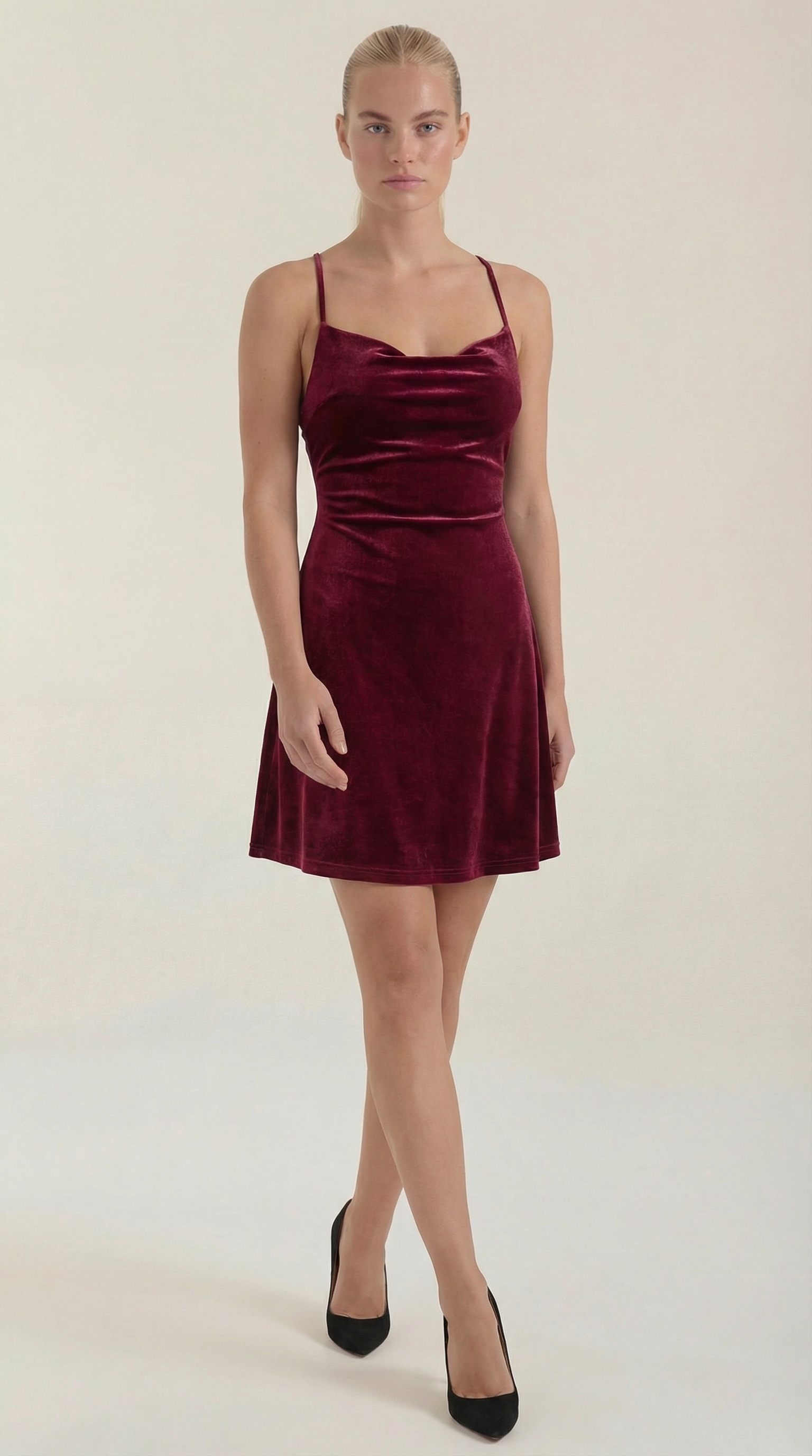 Aurazio Vestito Mini in Velluto