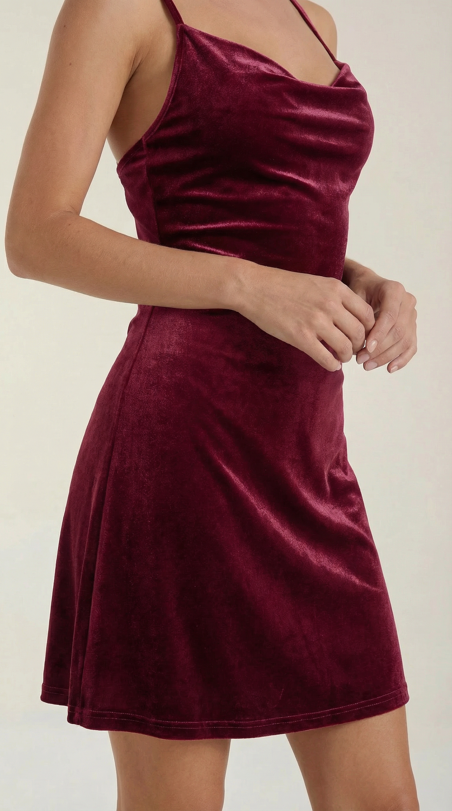 Aurazio Vestito Mini in Velluto