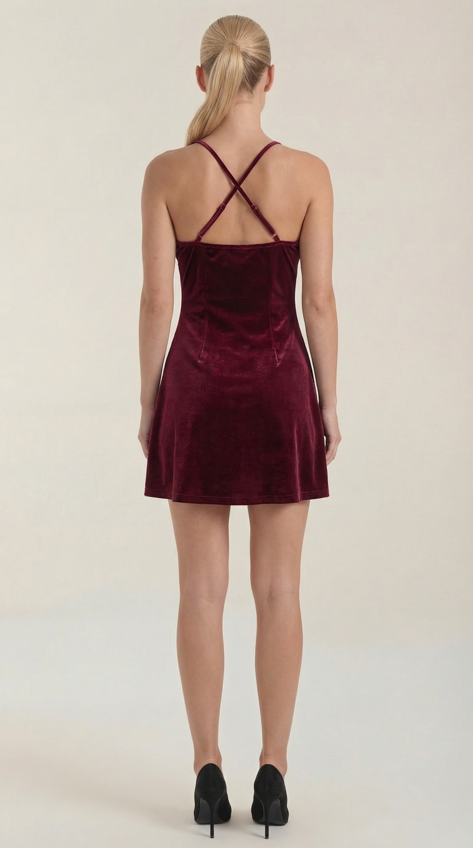 Aurazio Vestito Mini in Velluto