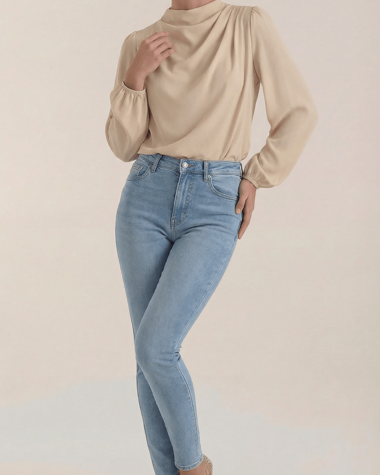 Aurazio Camicia Drappeggiata da Donna