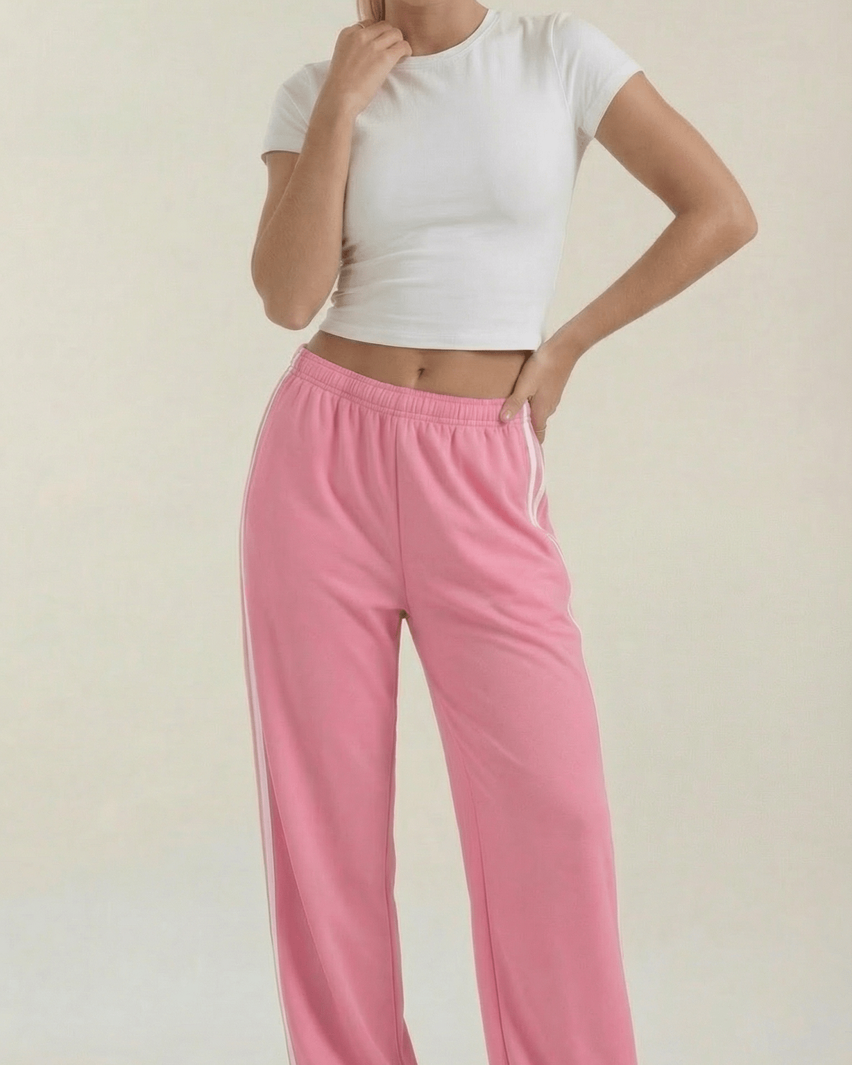 Aurazio Pantaloni Sportivi a Gamba Larga per Donna