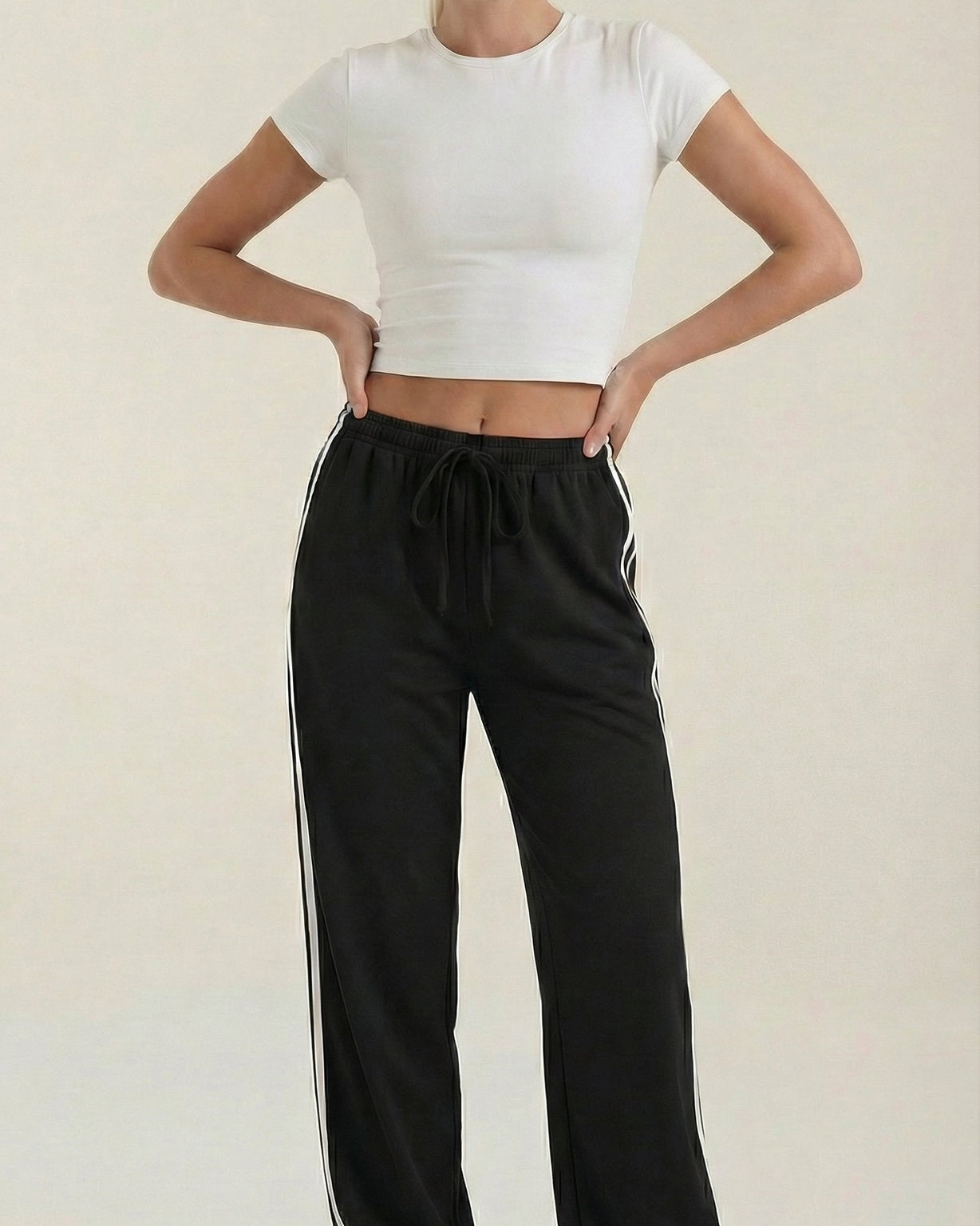 Aurazio Pantaloni Sportivi a Gamba Larga per Donna