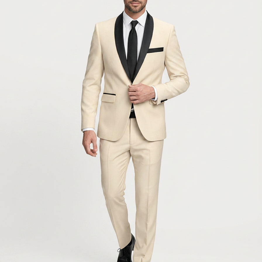 Abito Uomo Due Pezzi Elegante per Cerimonie Alta Gamma
