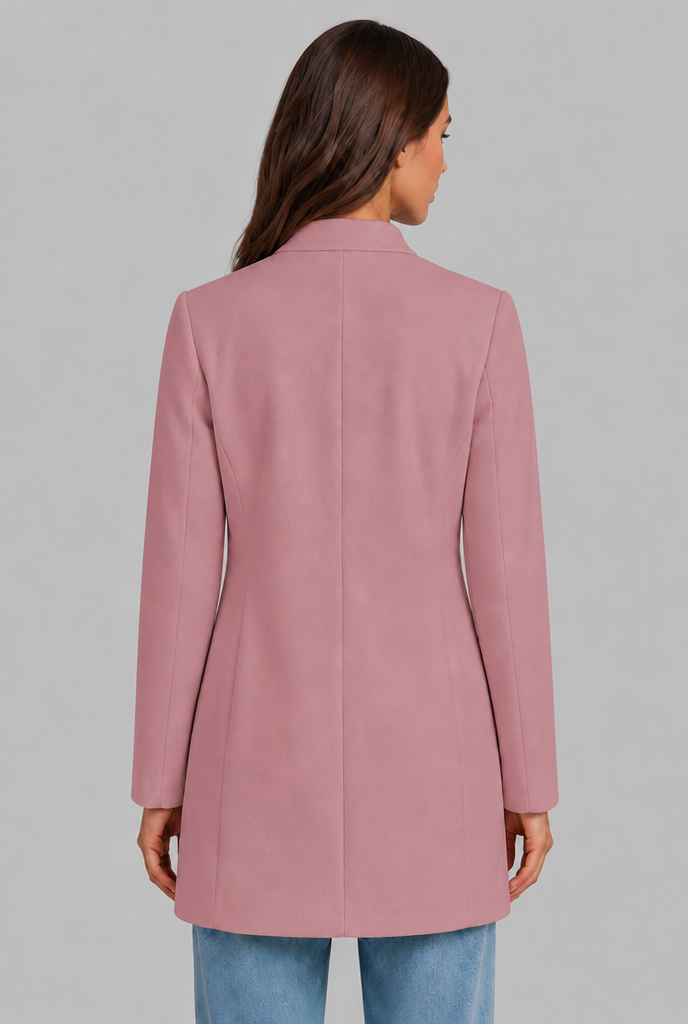 Cappotto Donna Sartoriale Corto Monopetto Collo Alto