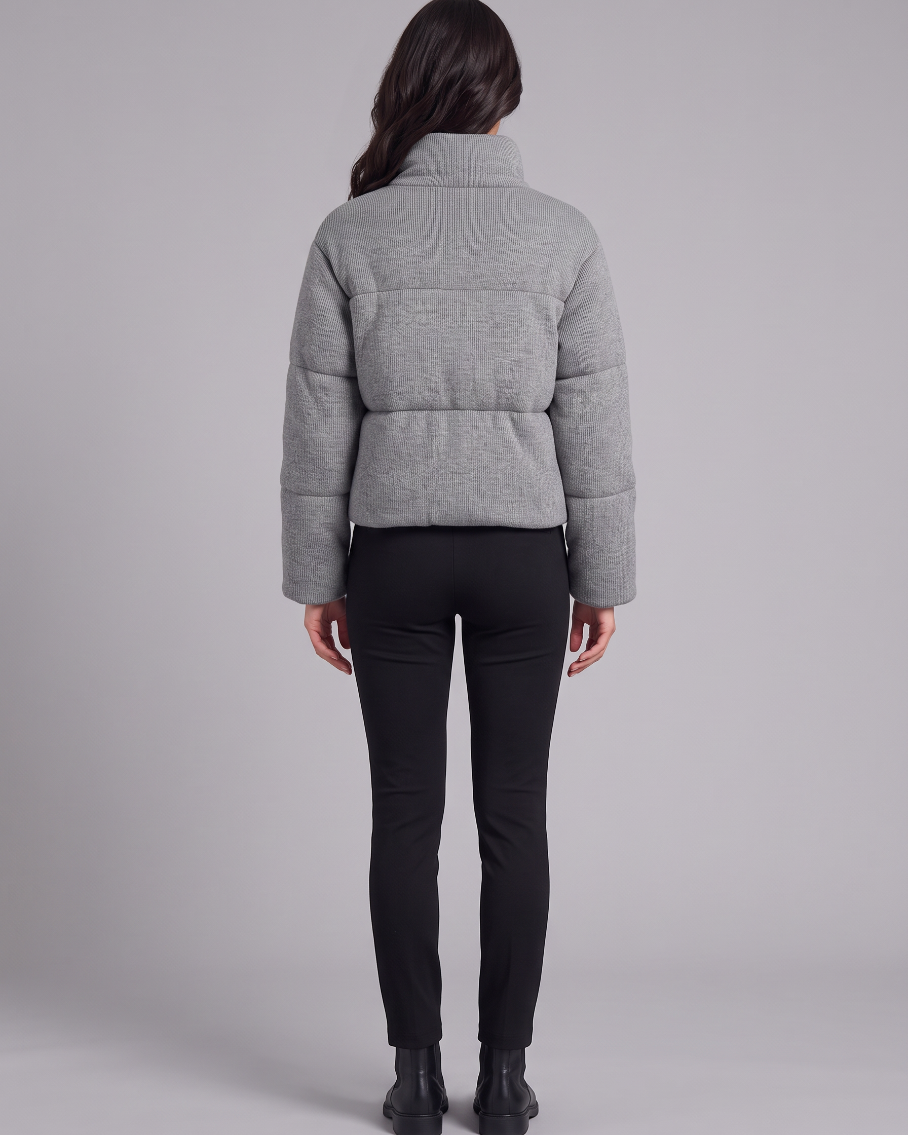 Giacca Donna in Maglia Testurizzata Morbida Silhouette Pulita