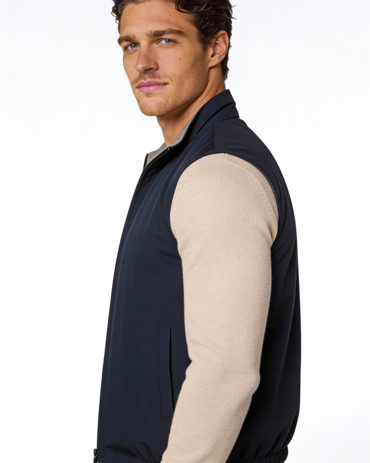 Gilet Uomo Leggero Reversibile Due Look Layering