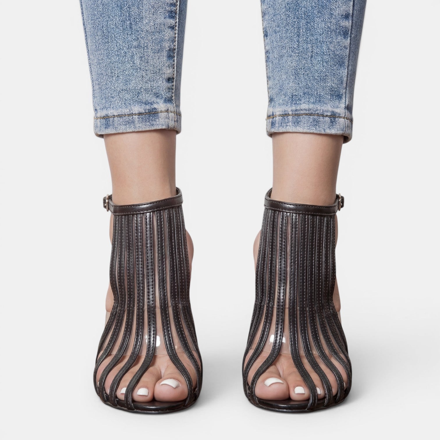 Aurazio Sandali Stiletto Neri Eleganza Assoluta per Donna