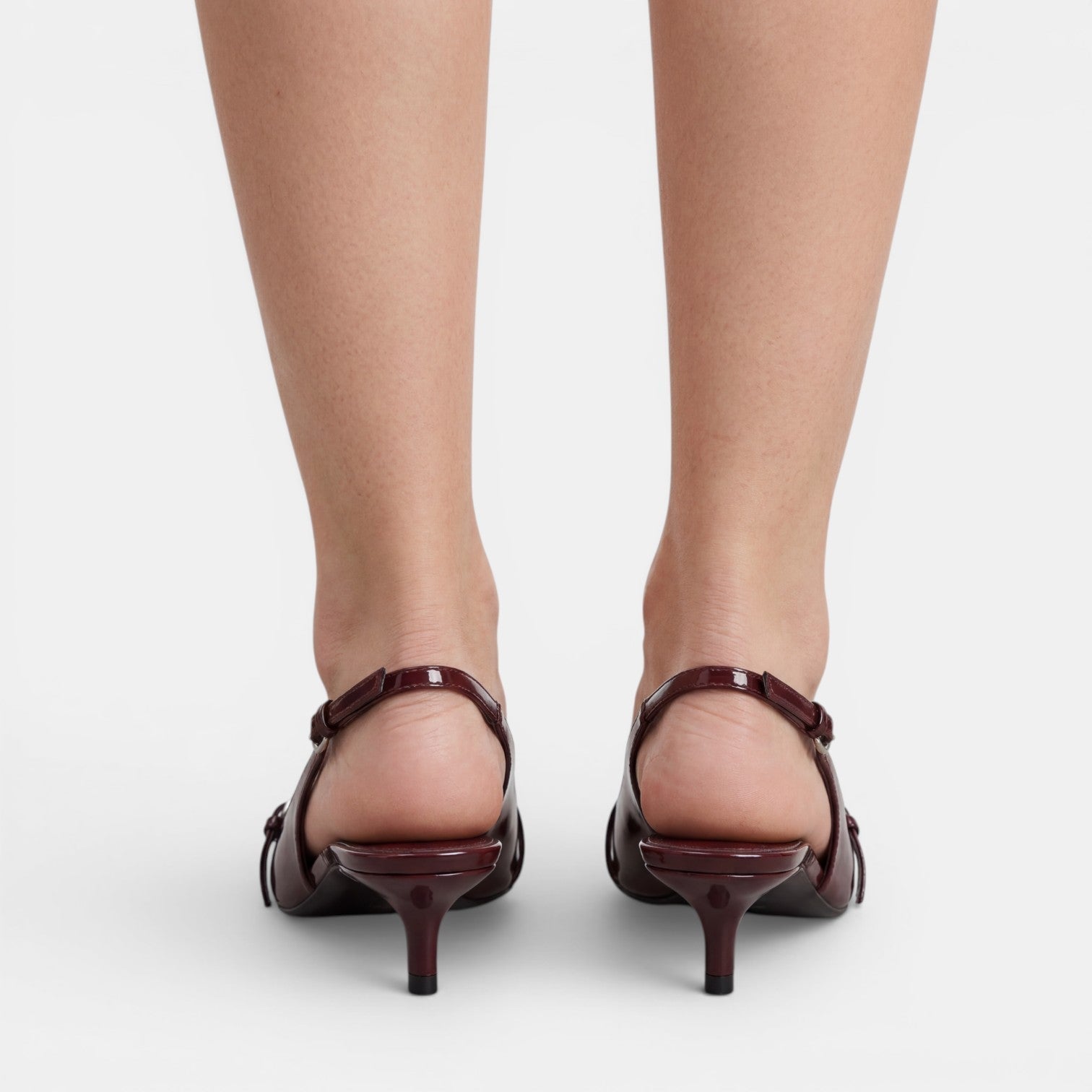 Aurazio Mules Slingback Bordeaux Tacco Elegante per Donna