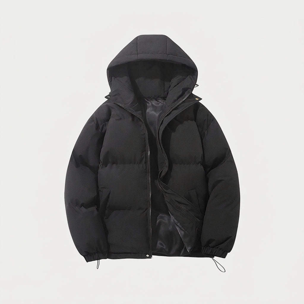 Piumino Bomber Uomo Impermeabile Antivento con Cappuccio