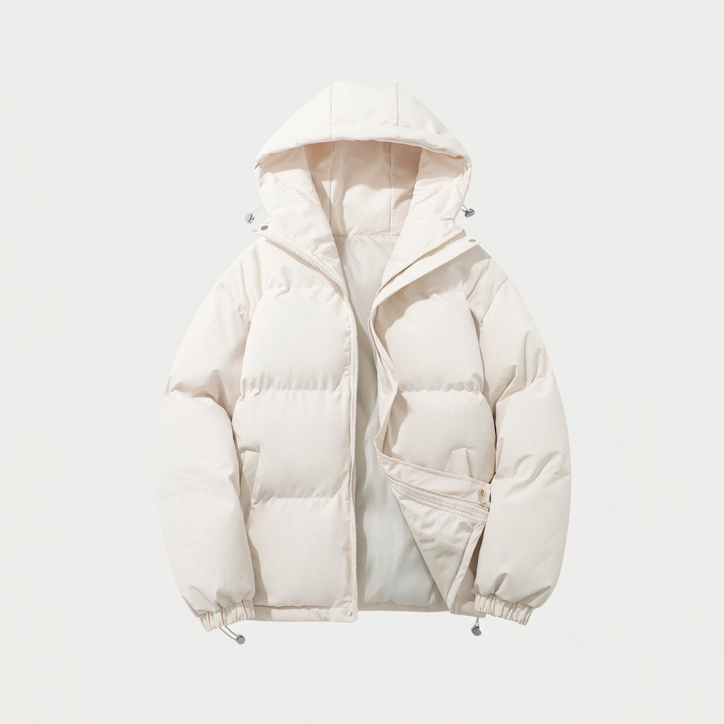 Piumino Bomber Uomo Impermeabile Antivento con Cappuccio