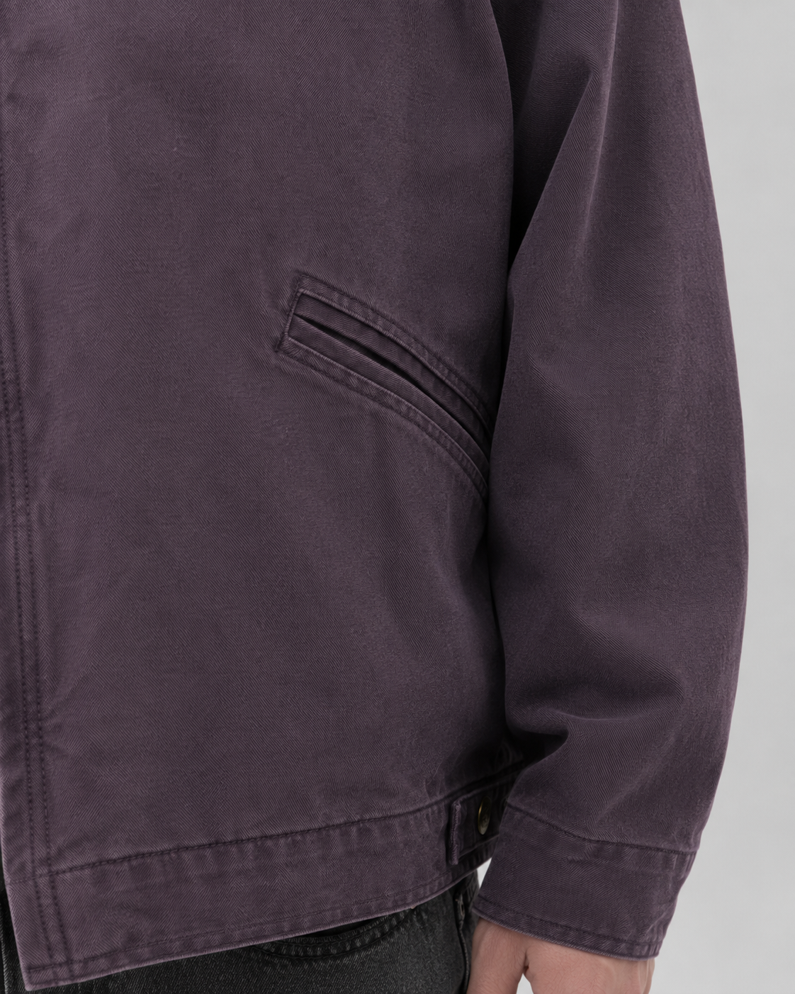 Giacca Uomo Barn Jacket in Canvas Colletto Velluto a Coste