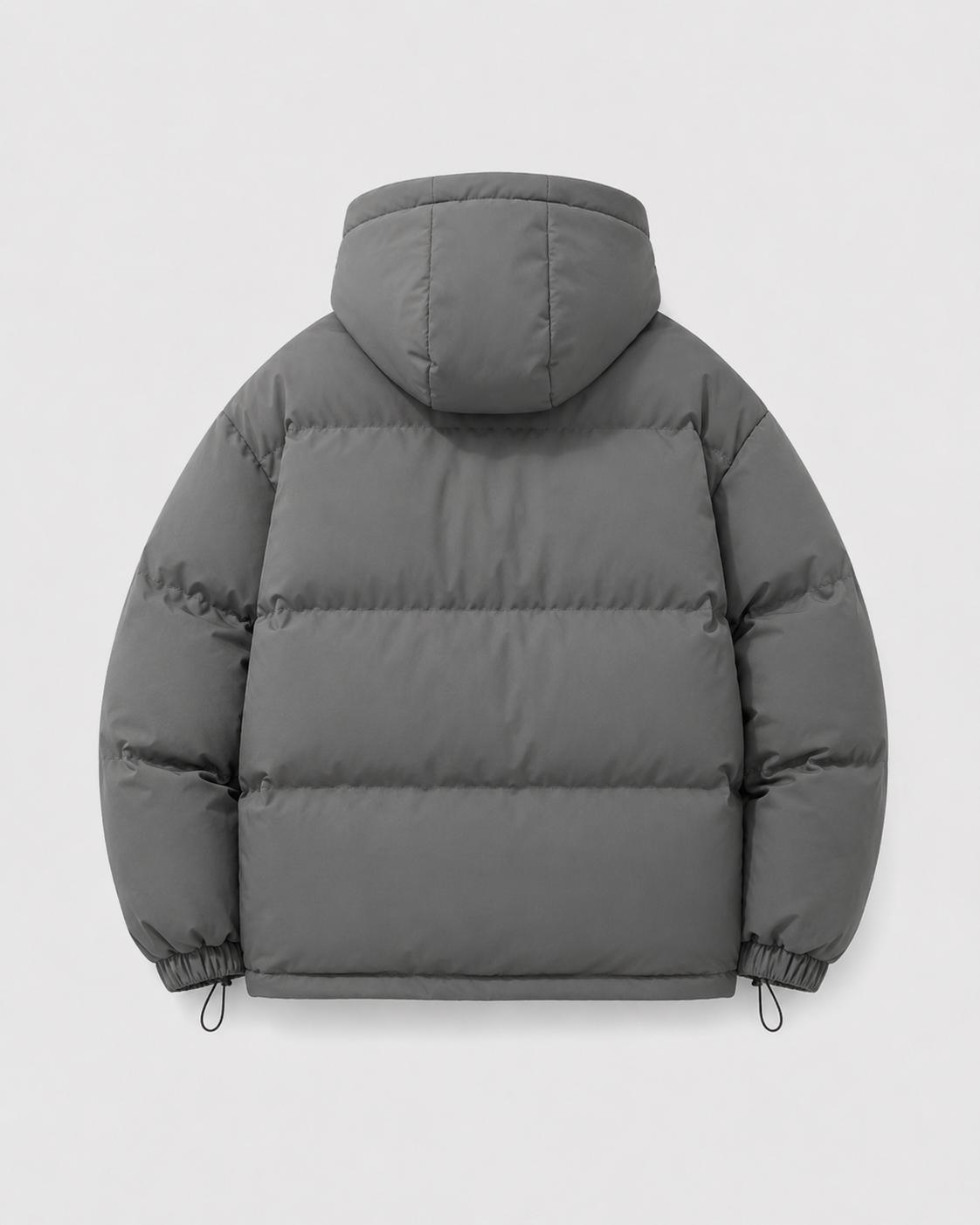 Giacca Uomo Imbottita Oversize Cappuccio Orlo con Coulisse
