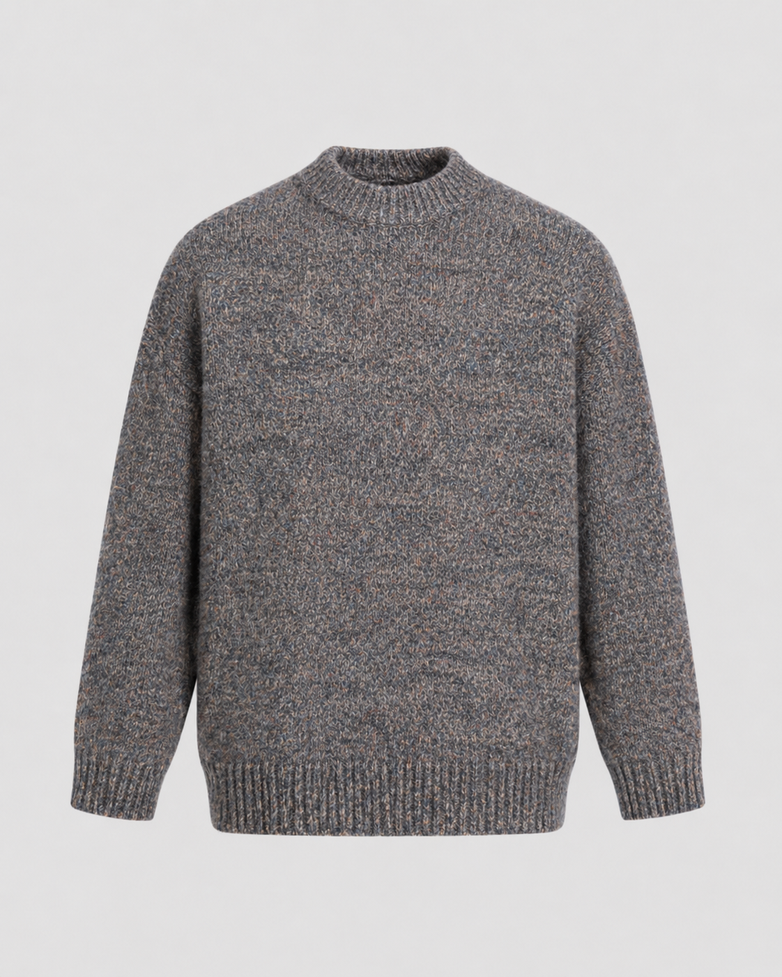 Maglione Uomo Girocollo in Lana Mélange Rilassato