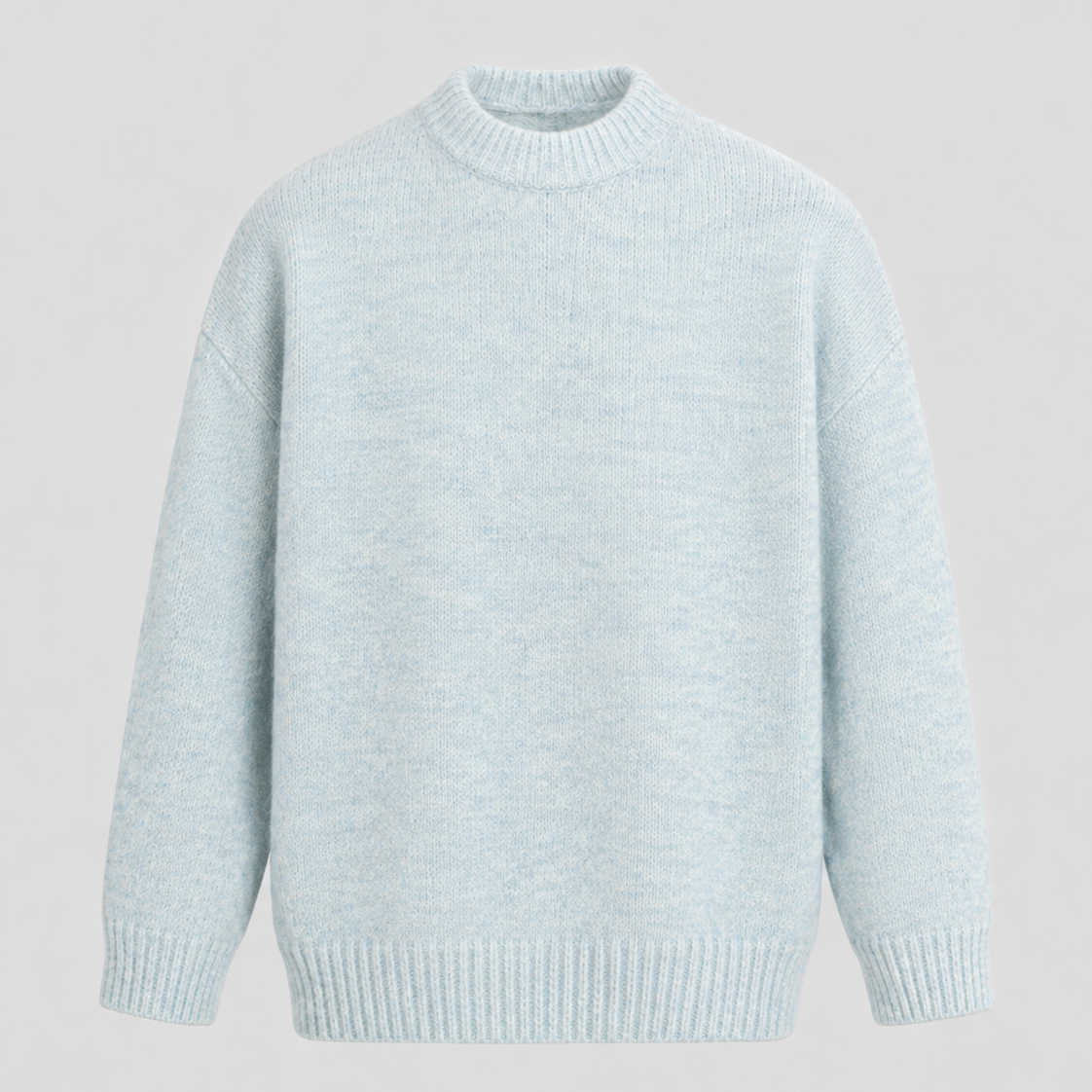 Maglione Uomo Girocollo in Lana Mélange Rilassato