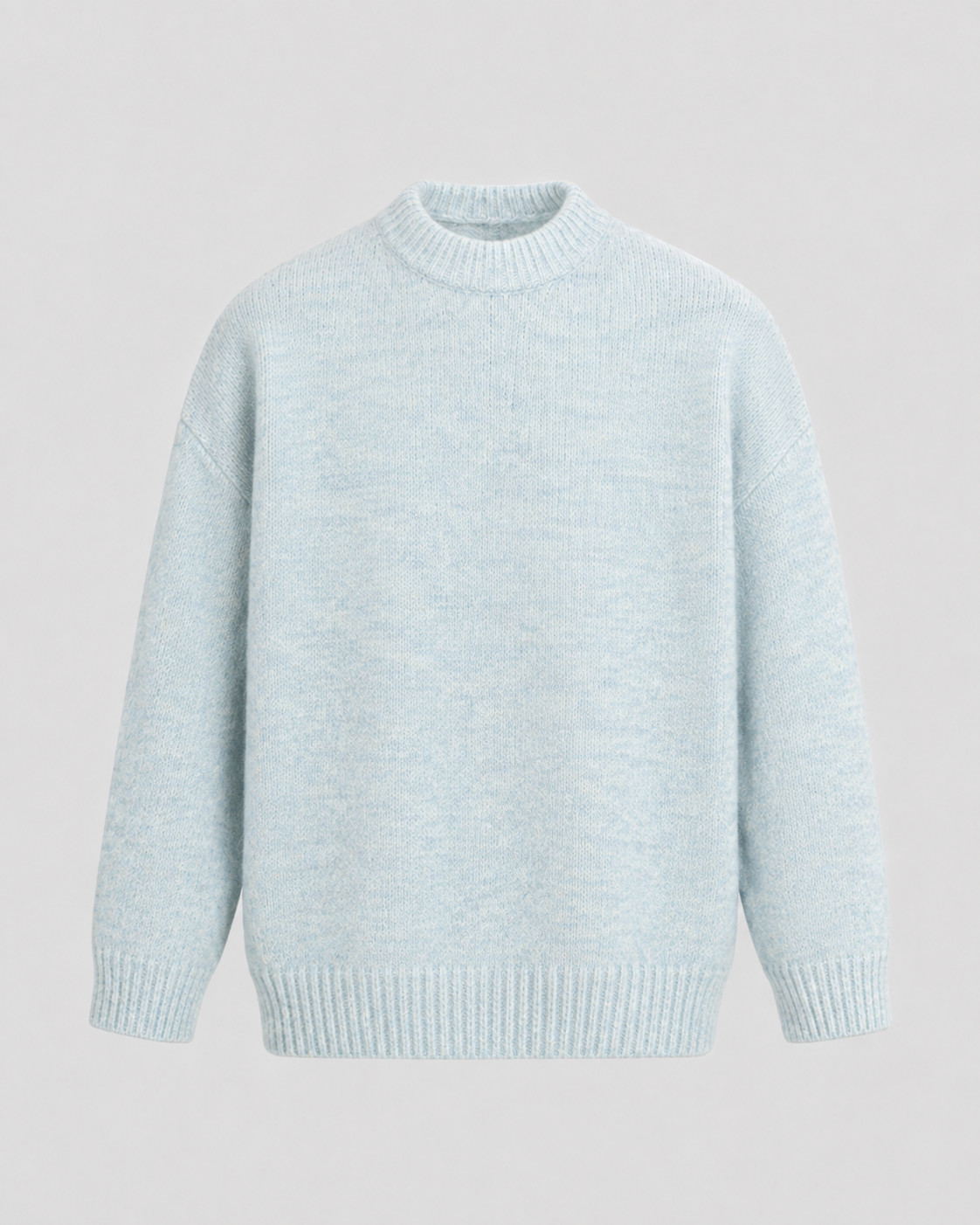 Maglione Uomo Girocollo in Lana Mélange Rilassato