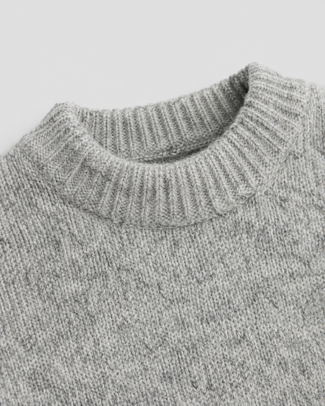 Maglione Uomo Girocollo in Lana Mélange Rilassato