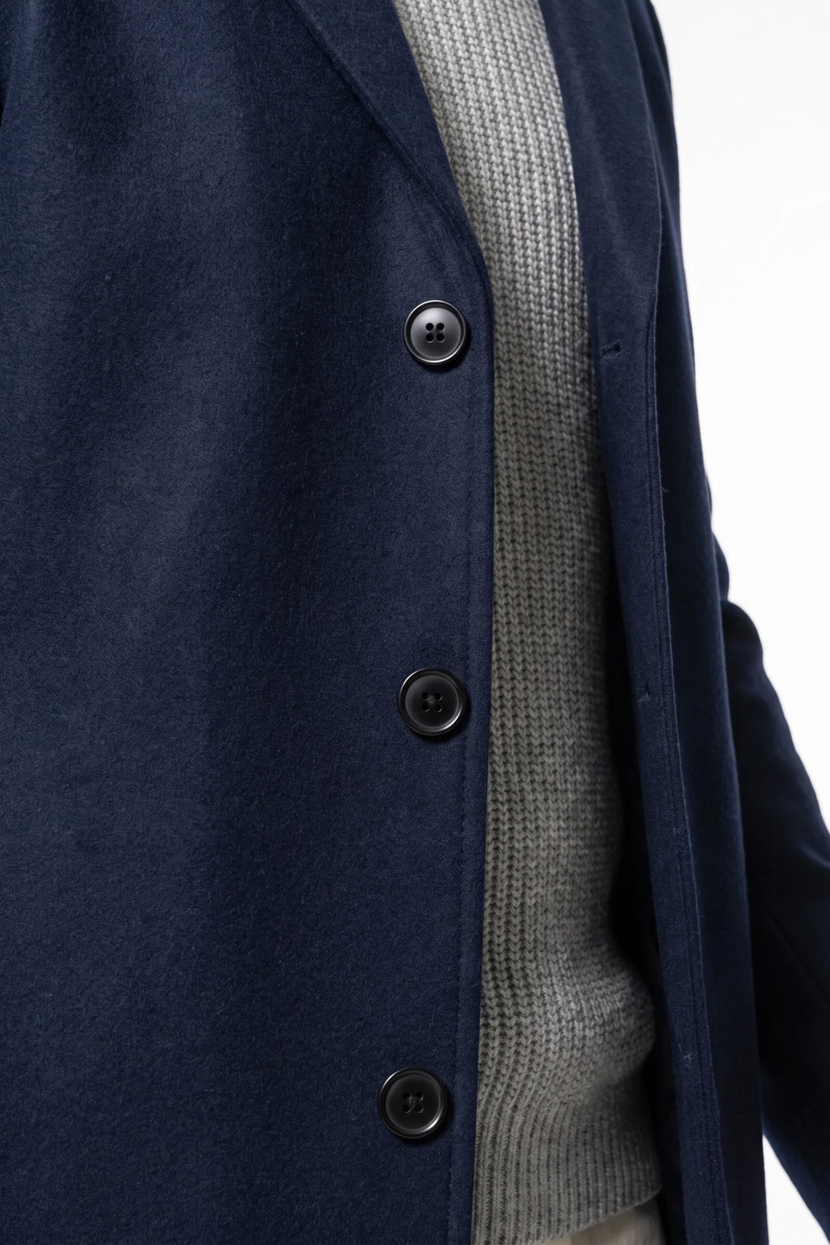 Cappotto Uomo Lungo Monopetto Revers a Lancia Invernale Caldo