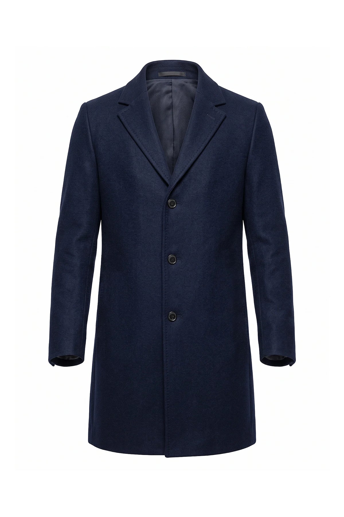 Cappotto Uomo Lungo Monopetto Revers a Lancia Invernale Caldo