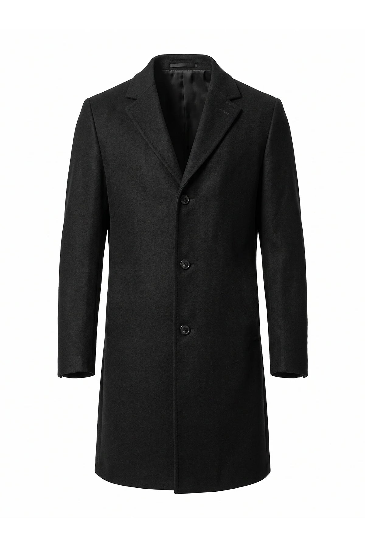 Cappotto Uomo Lungo Monopetto Revers a Lancia Invernale Caldo