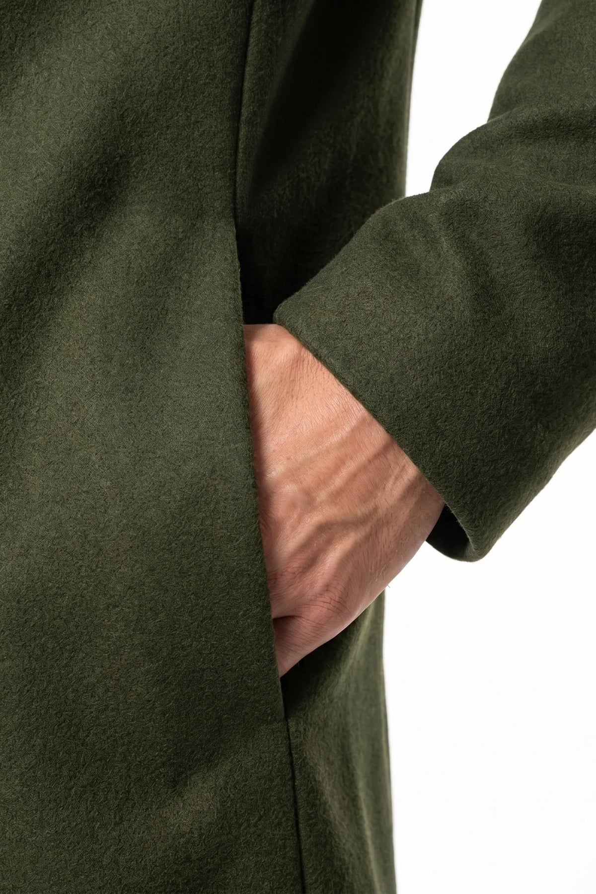 Cappotto Uomo Lungo Monopetto Revers a Lancia Invernale Caldo
