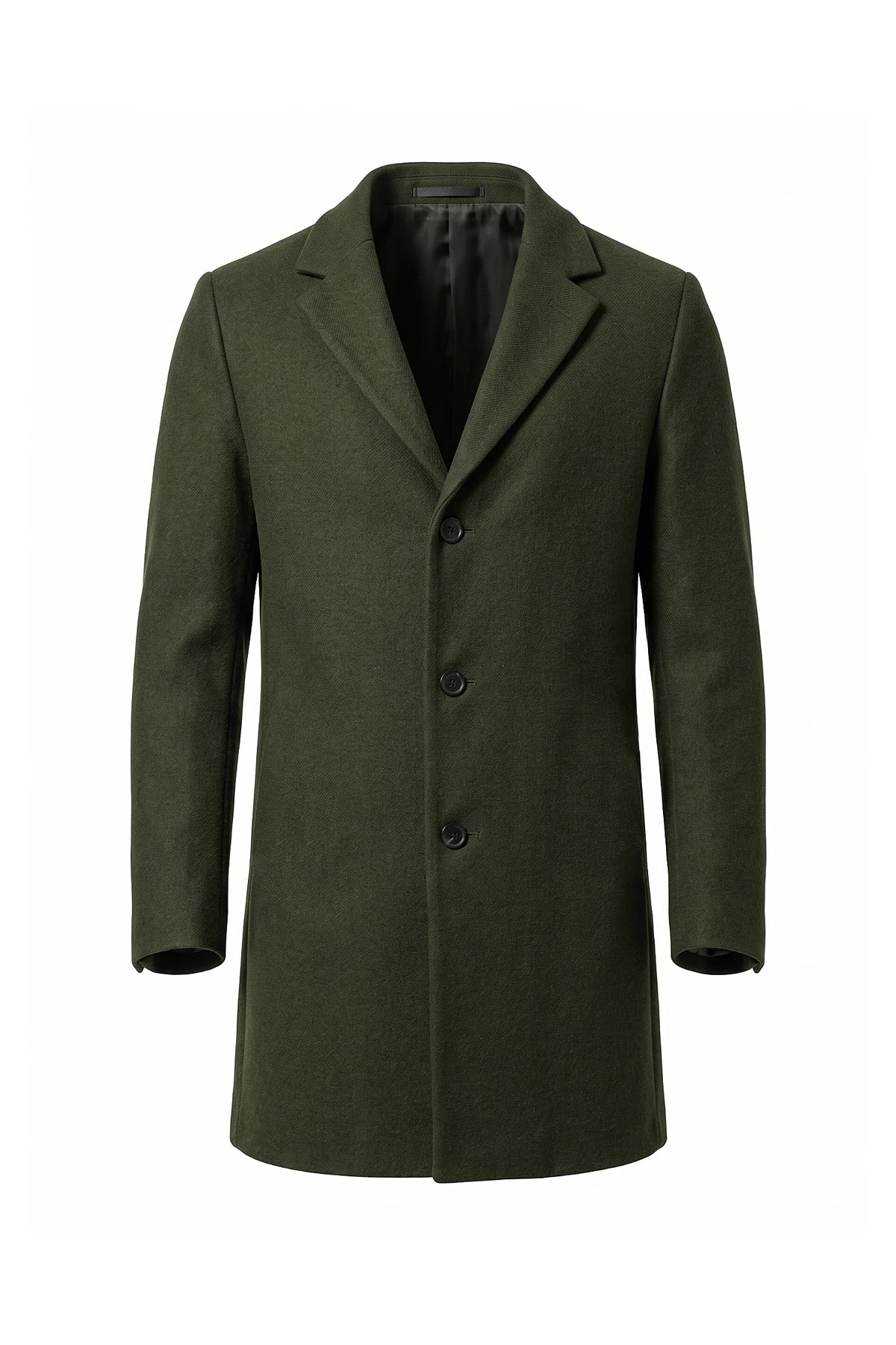 Cappotto Uomo Lungo Monopetto Revers a Lancia Invernale Caldo