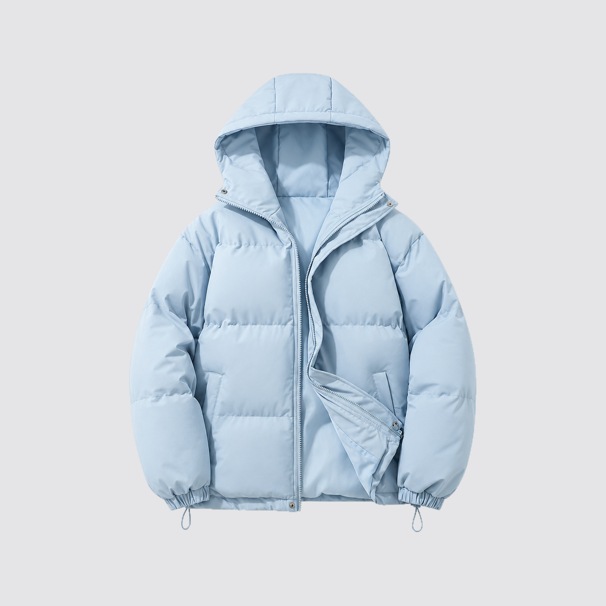 Giacca Imbottita Unisex in Cotone con Cappuccio Otto Colori