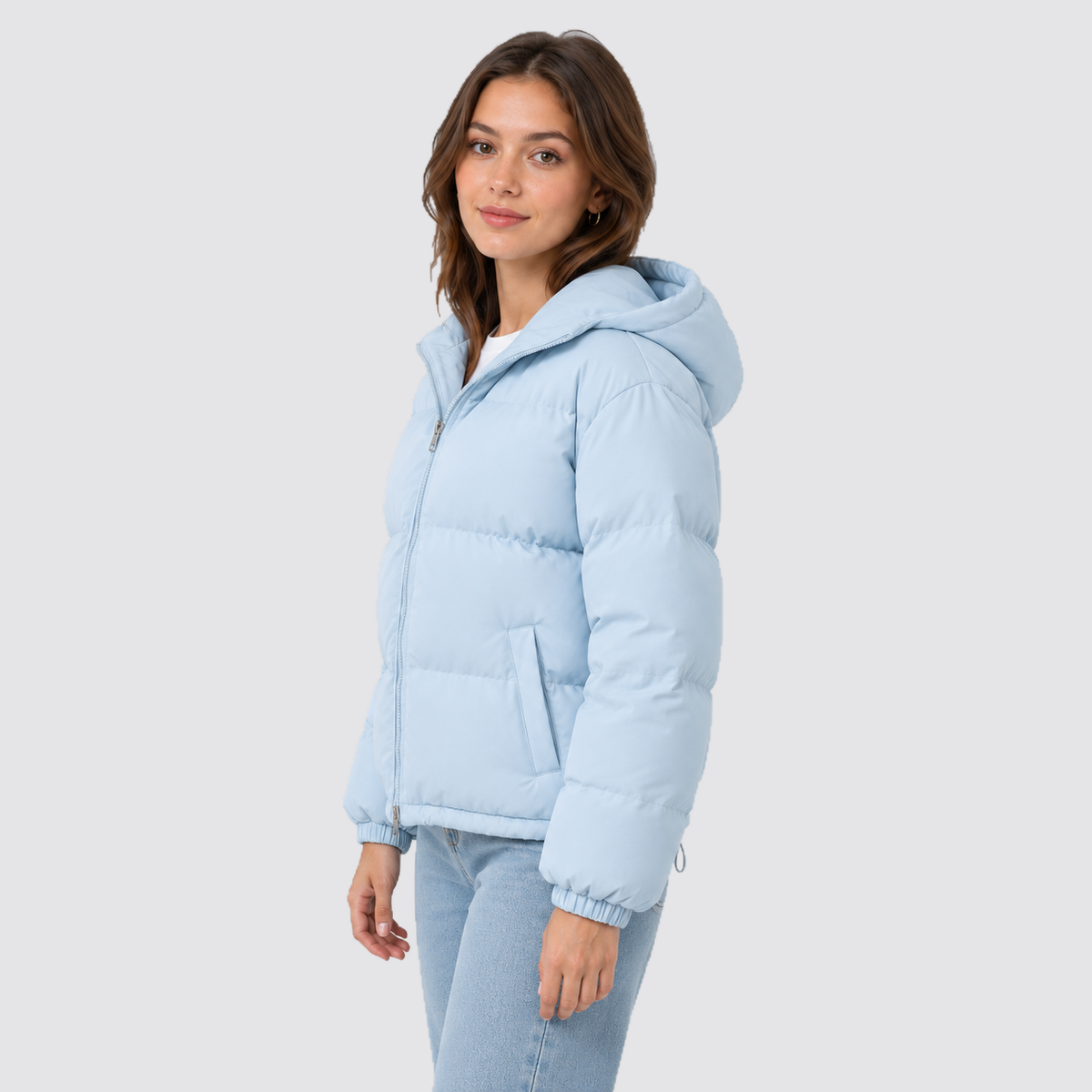 Giacca Imbottita Unisex in Cotone con Cappuccio Otto Colori
